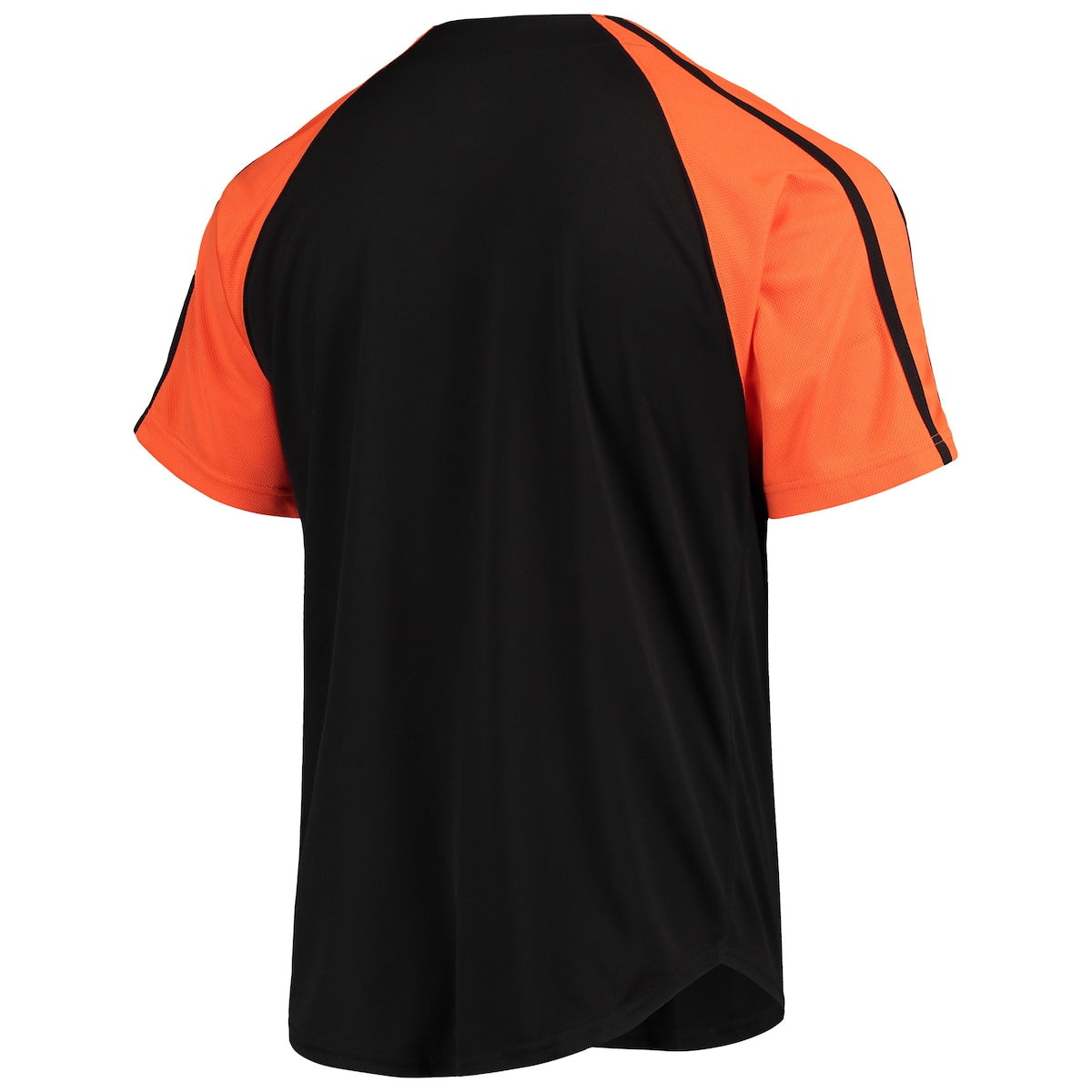 Men's  Stitches Giants Button-Down Raglan Replica Jersey - Black
