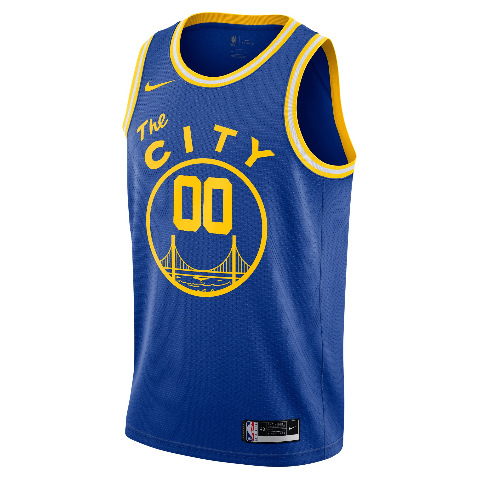 Golden State Warriors Nike 2020/21 Hardwood Classics Swingman Custom Jersey - Blue