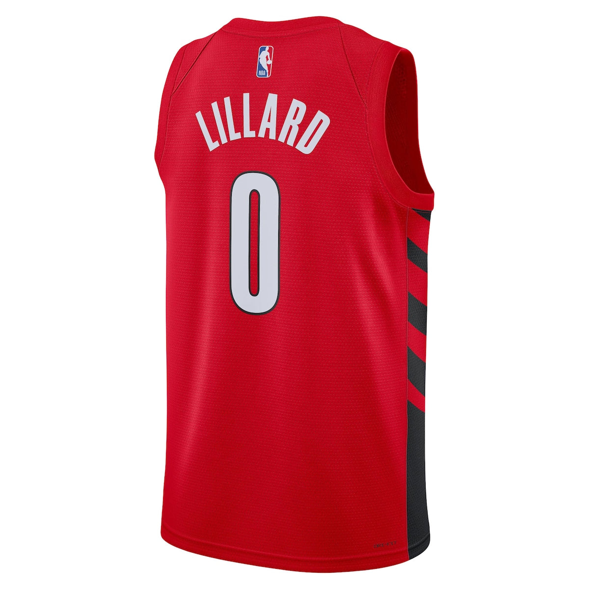 Men's Damian Lillard Jordans Trailblazers Swingman Jersey Statement Edition - Red