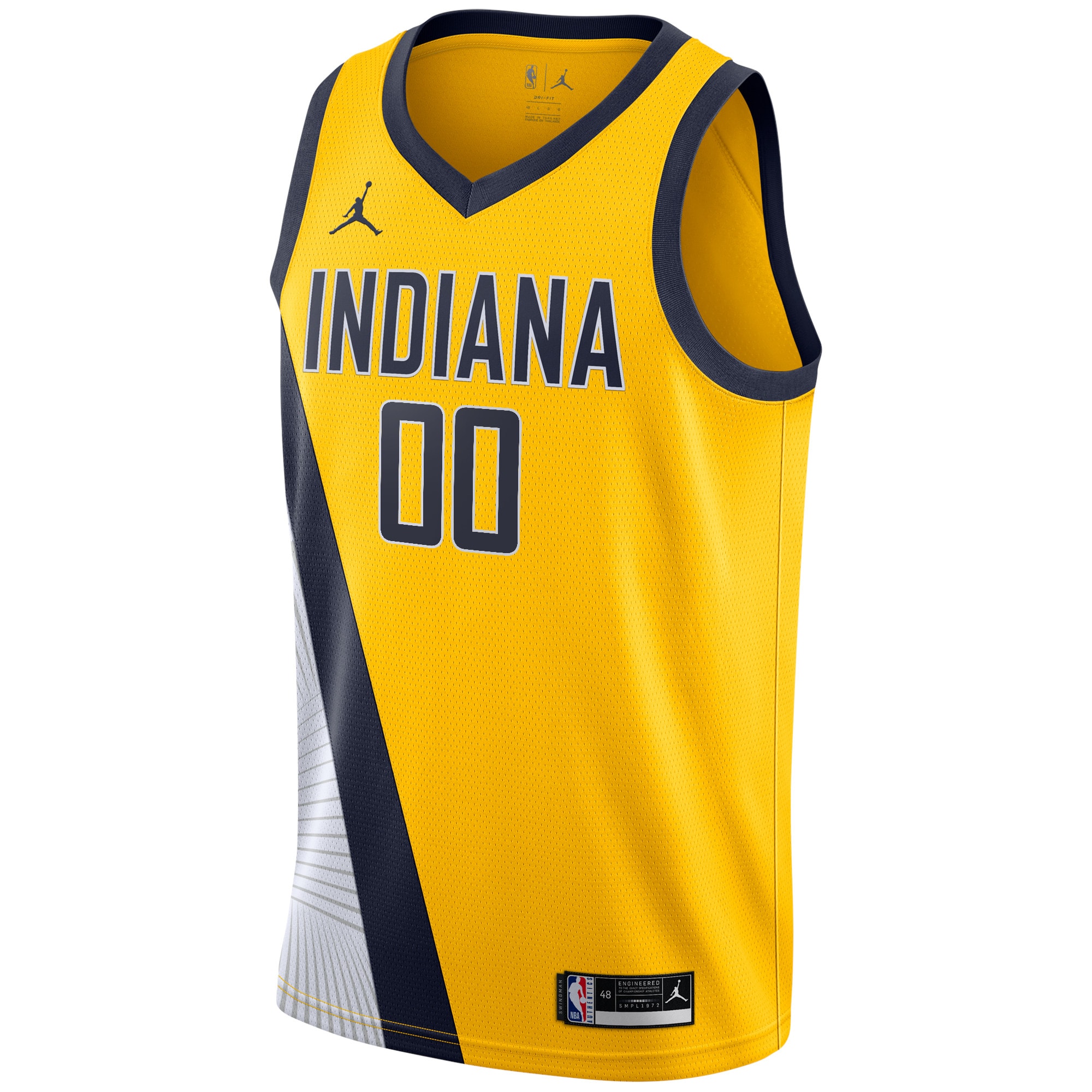 Indiana Pacers Jordans Brand Swingman Custom Jersey - Statement Edition - Gold
