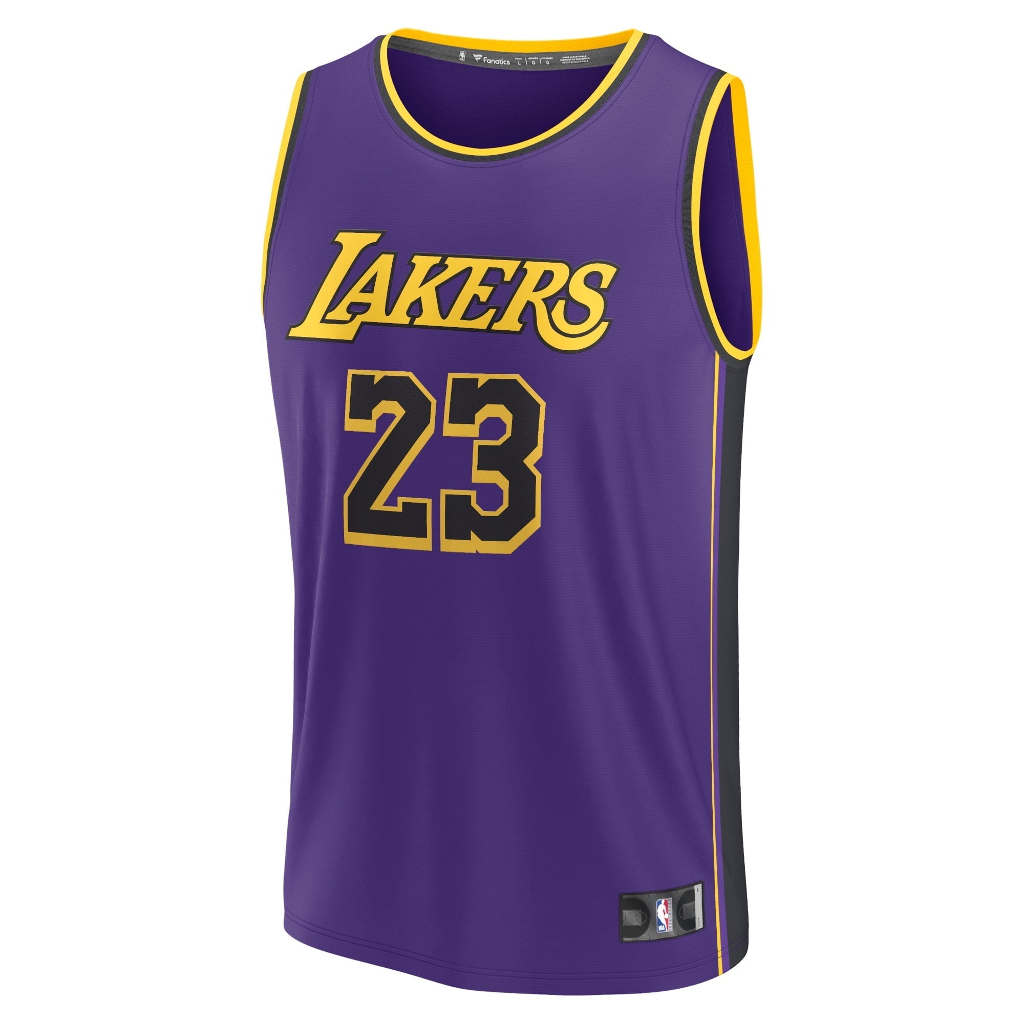 Men's Fanatics Branded LeBron James Purple Los Angeles Lakers 2022/23 Fast Break Replica Jersey - Statement Edition