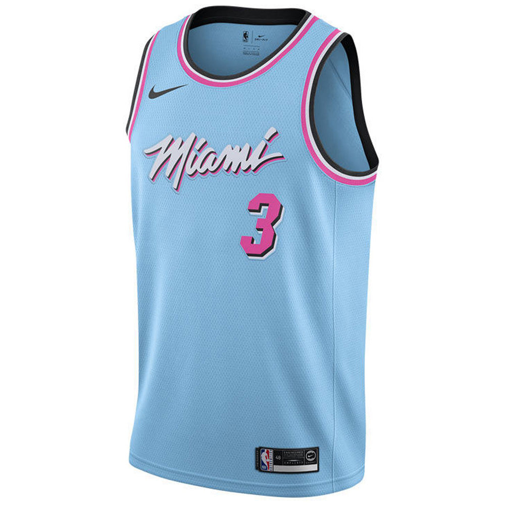 Men's Miami Heat Dwyane Wade City Edition Jersey - Light Blue