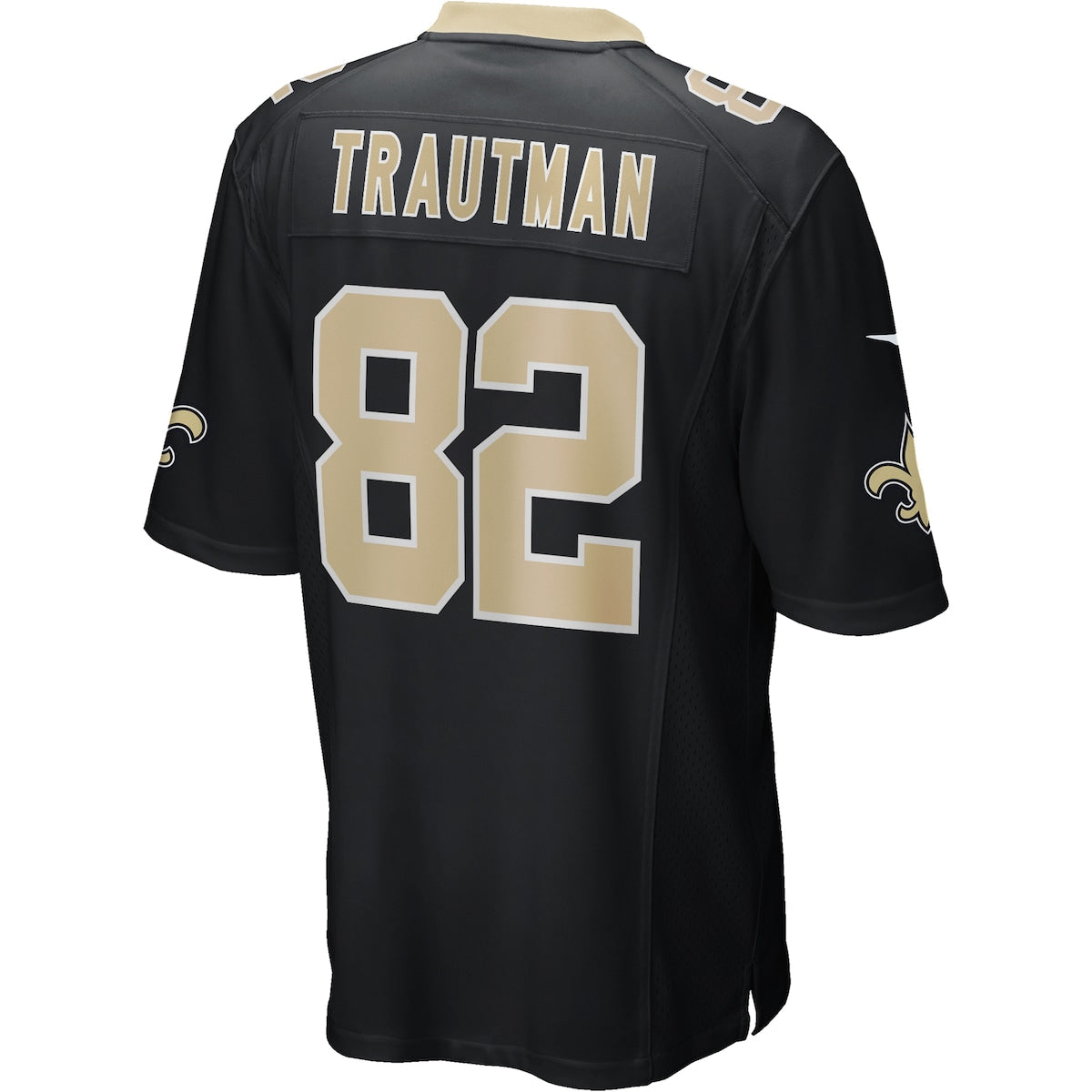 Men's Adam Trautman Nike Saints Game Jersey - Black