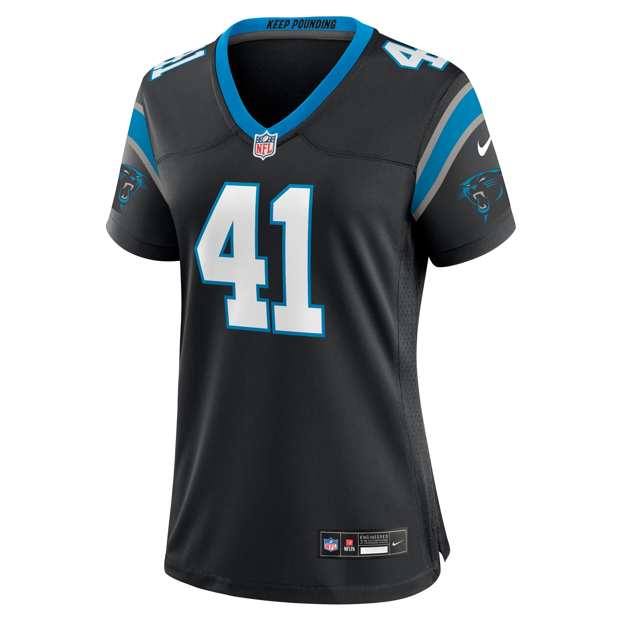 Claudin Cherelus Carolina Panthers Nike Women's Team Game Jersey -  Black