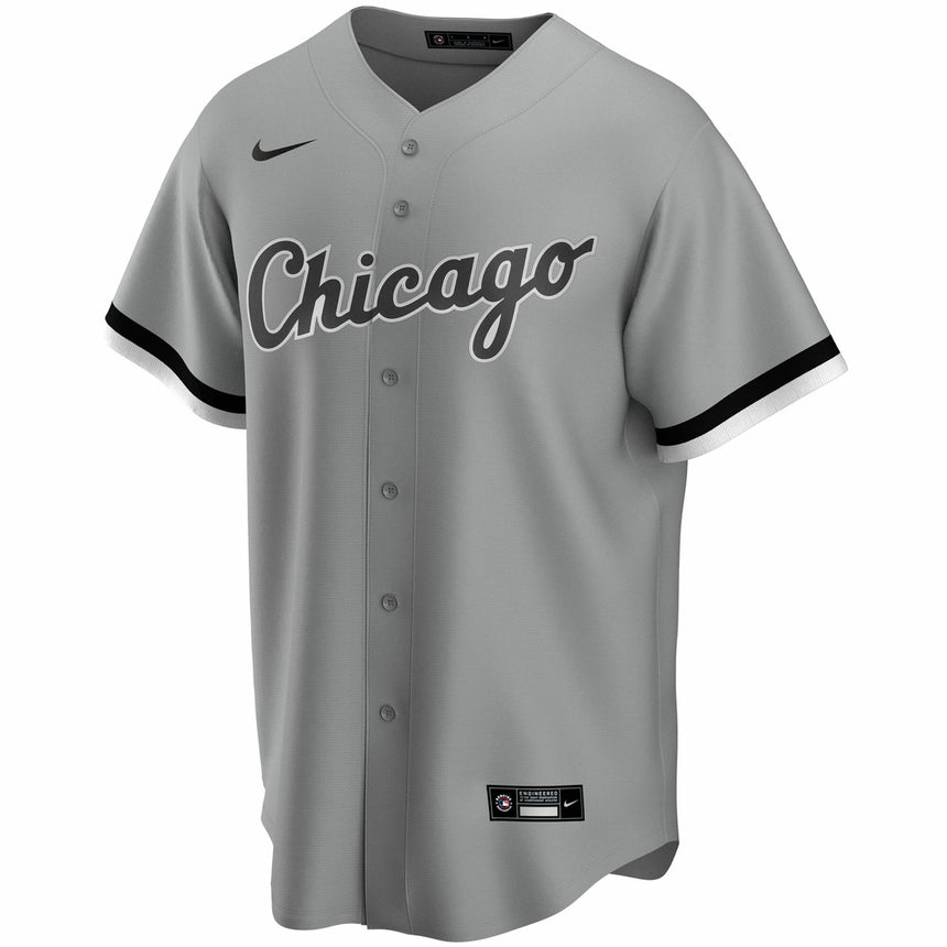 Men's Yoan Moncada Chicago White Sox Gray Road Replica Team Jersey