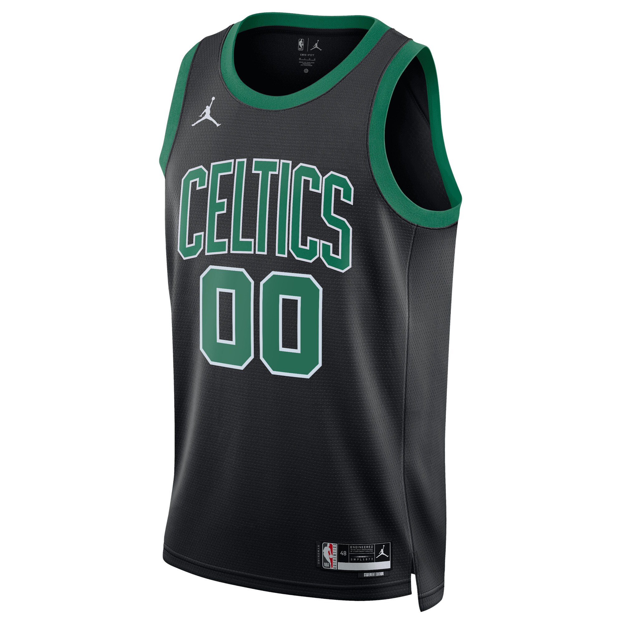 Boston Celtics Jordans Brand Unisex 2022/23 Swingman Custom Jersey - Statement Edition - Black