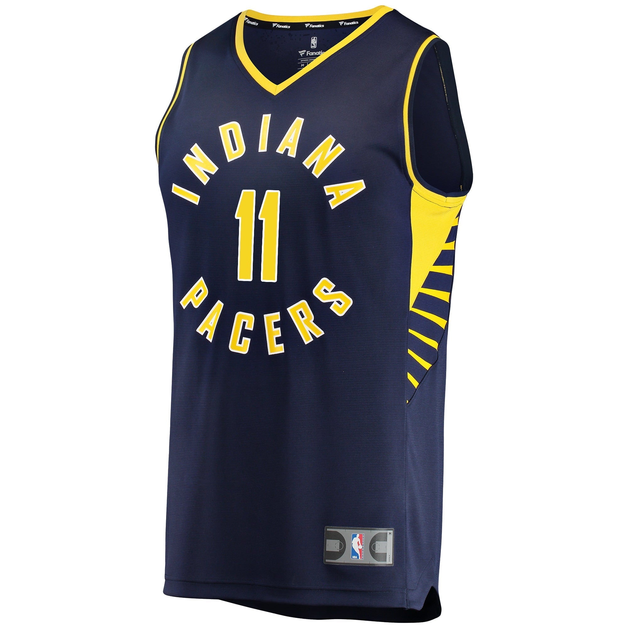 Men's Fanatics Branded Domantas Sabonis Navy Indiana Pacers Fast Break Replica Player Jersey - Icon Edition