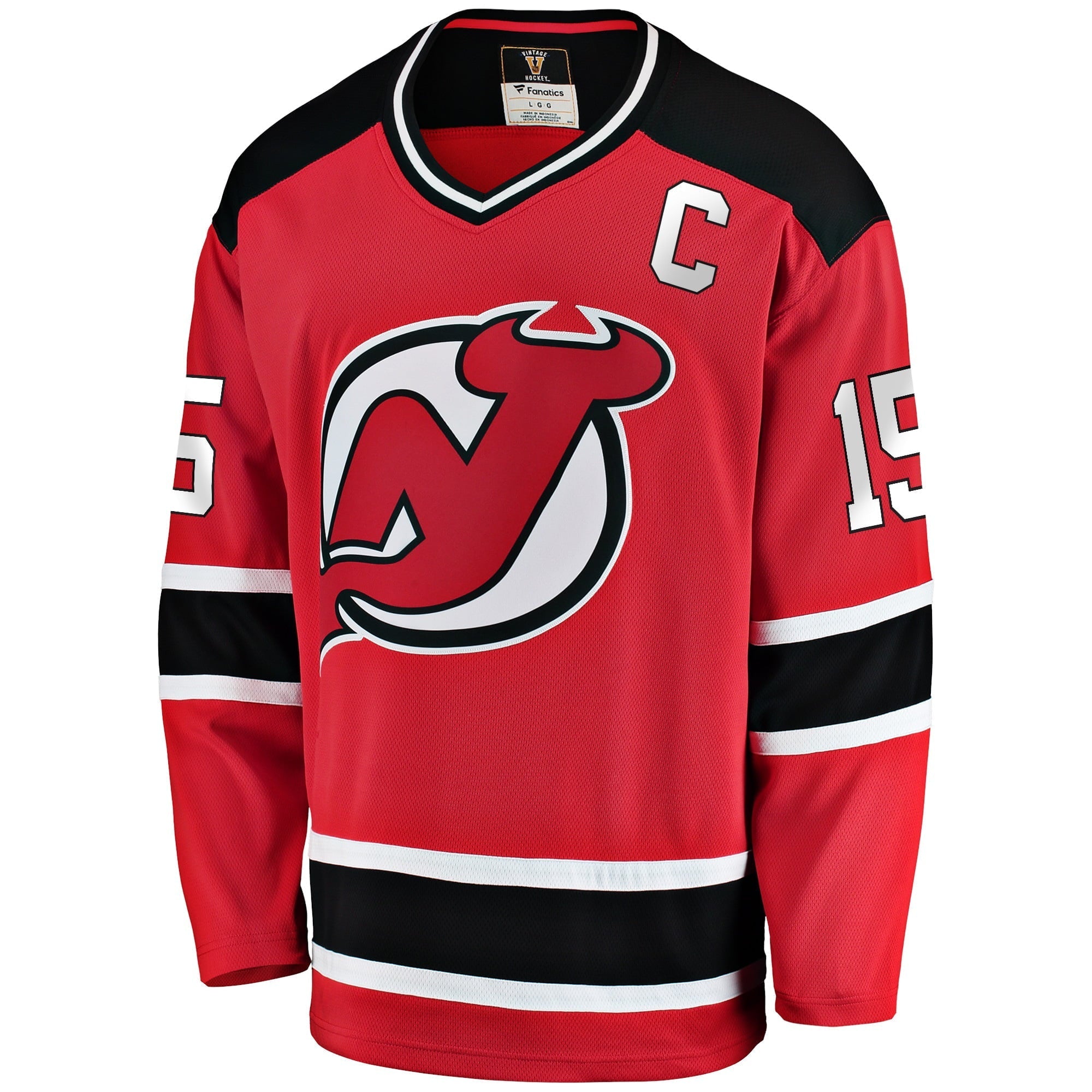 Men's Fanatics Branded Jamie Langenbrunner Red New Jersey Devils Premier Breakaway Retired Player Jersey