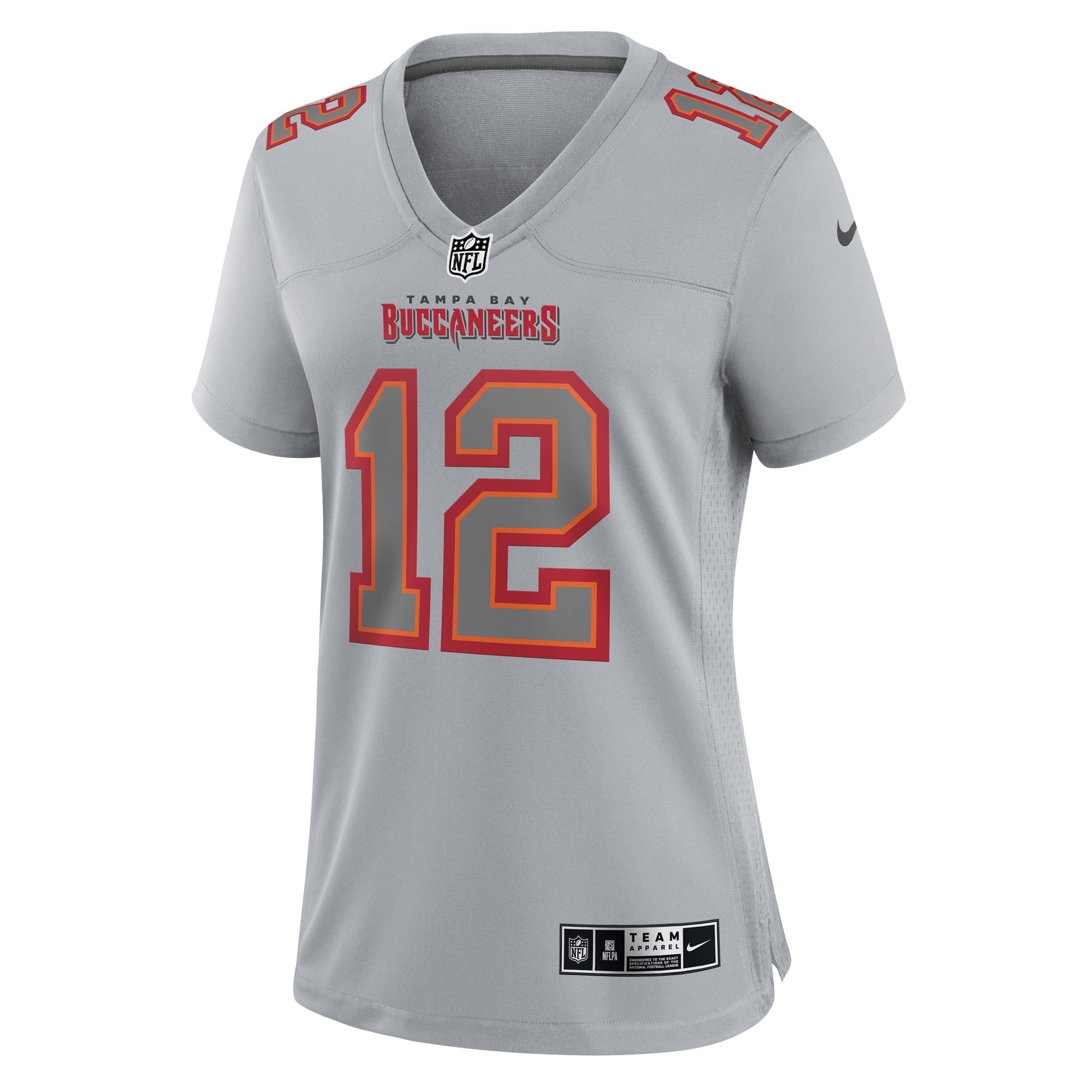 Women's Nike Tom Brady Gray Tampa Bay Buccaneers Atmosphere Fashion Game Jersey