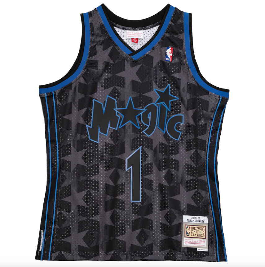 Men's Tracy McGrady Orlando Magic Mitchell & Ness 2000-01 Hardwood Classics Reload 2.0 Swingman Jersey - Black