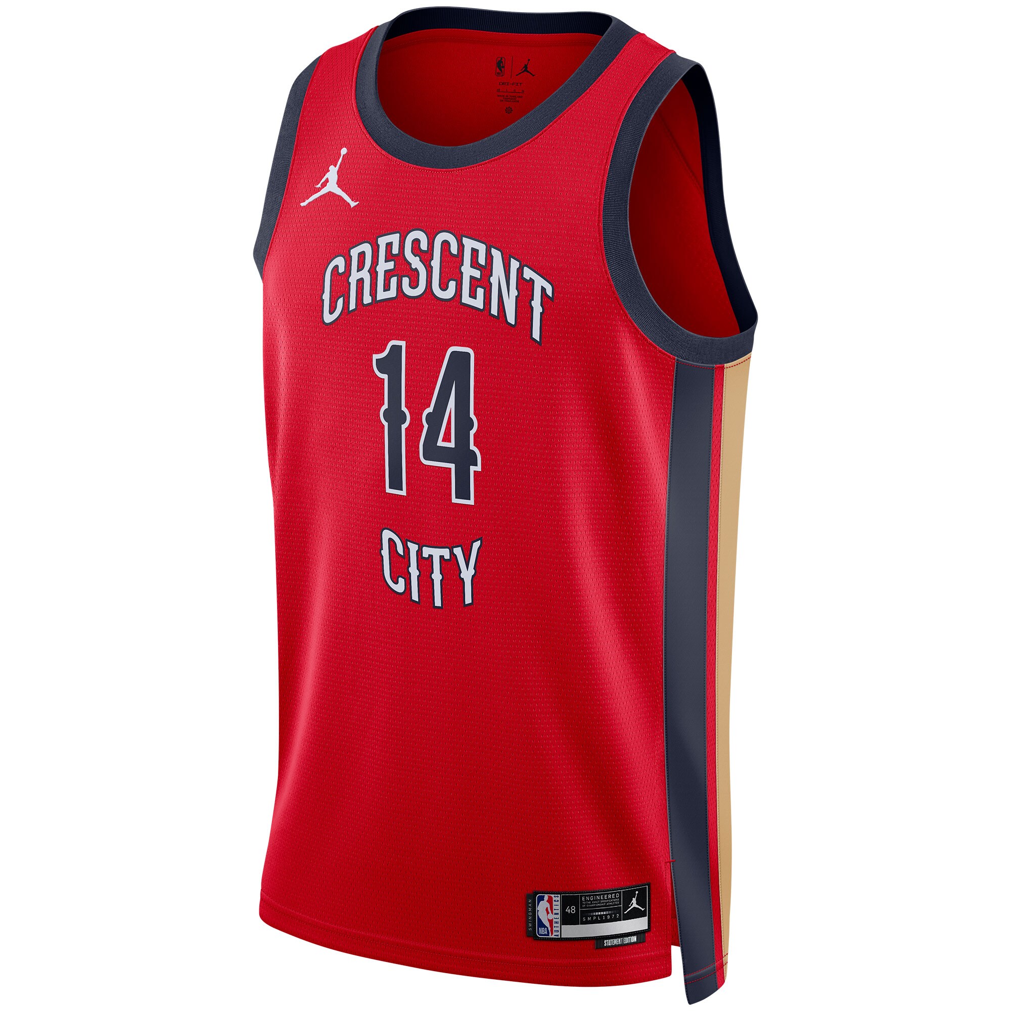 Brandon Ingram New Orleans Pelicans Jordans Brand Unisex Swingman Jersey - Statement Edition - Red