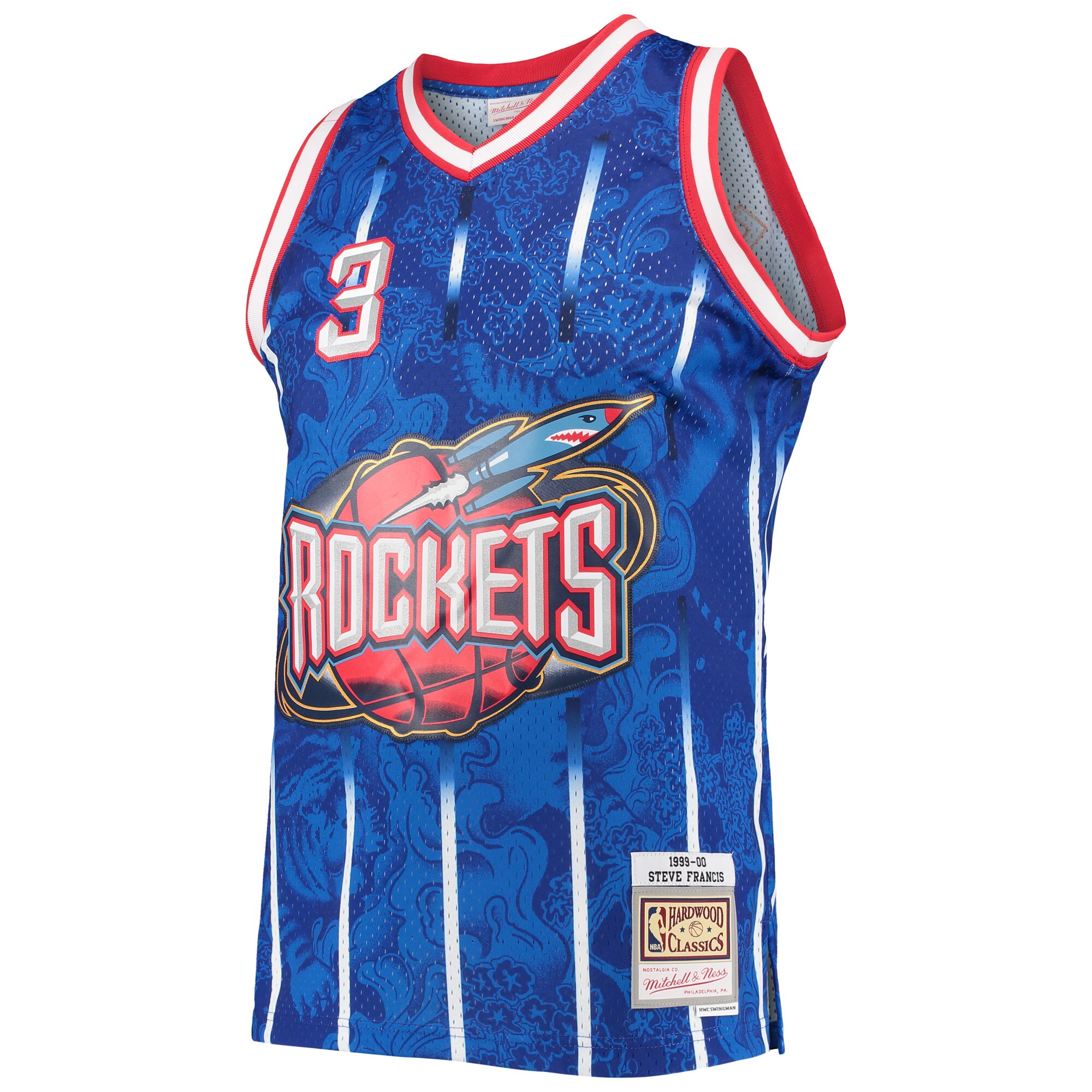 Steve Francis Houston Rockets Mitchell & Ness Hardwood Classics 1999/00 Lunar New Year Swingman Jersey - Blue