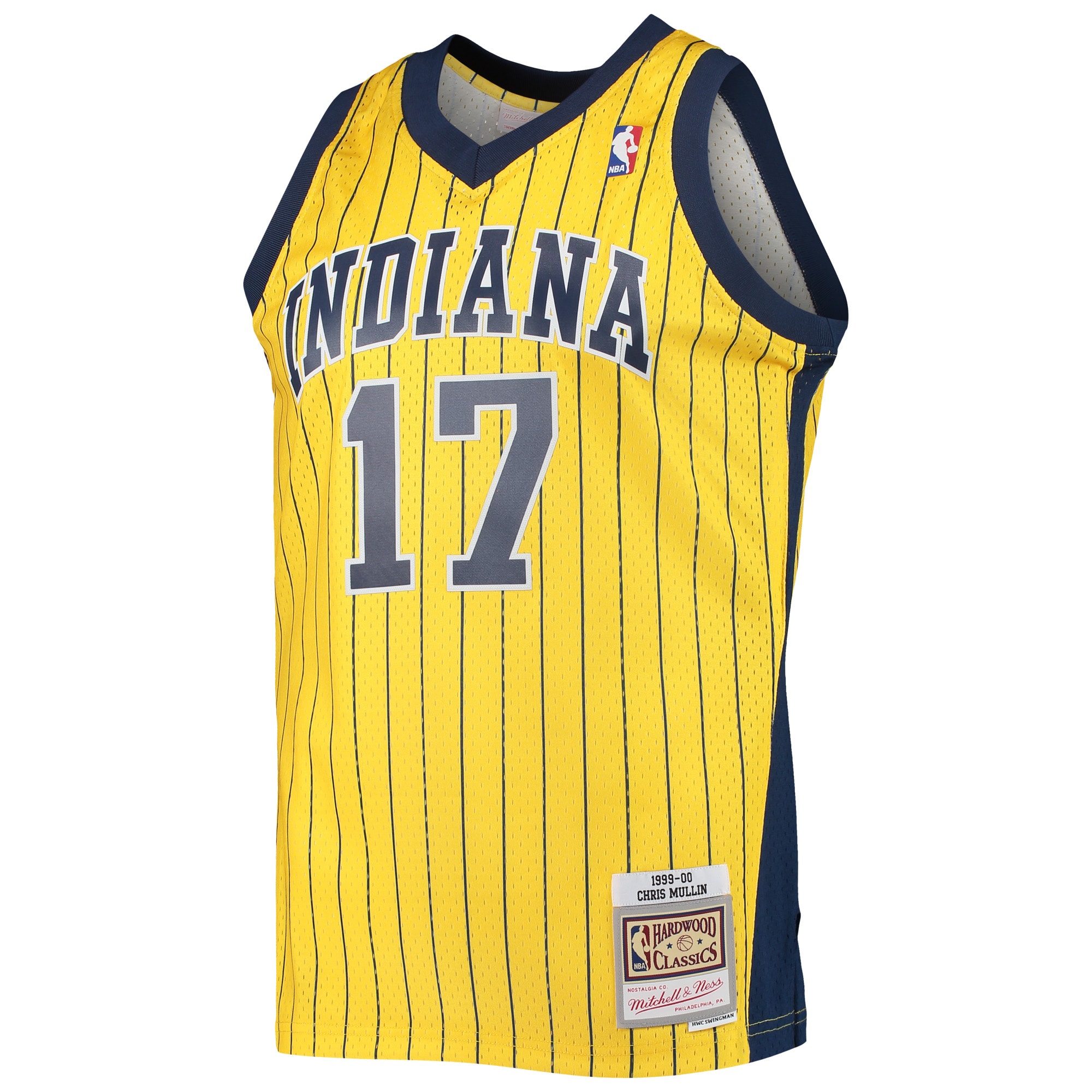 Chris Mullin Indiana Pacers Mitchell & Ness Hardwood Classics Swingman Jersey - Gold