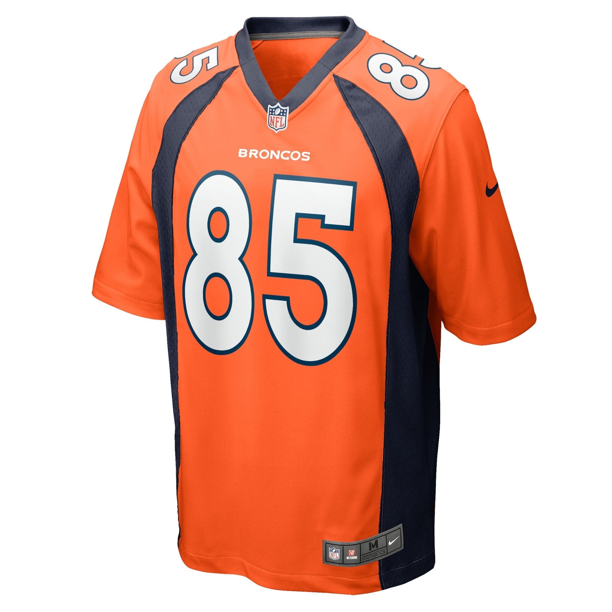 Men's Nike Albert Okwuegbunam Orange Denver Broncos Game Jersey