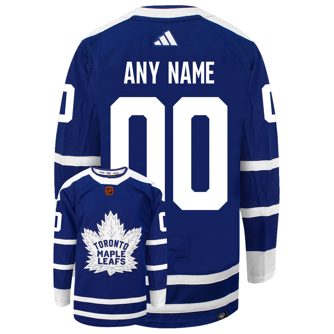 Customizable Toronto Maple Leafs Adidas 2022 Primegreen Reverse Retro Authentic NHL Hockey Jersey
