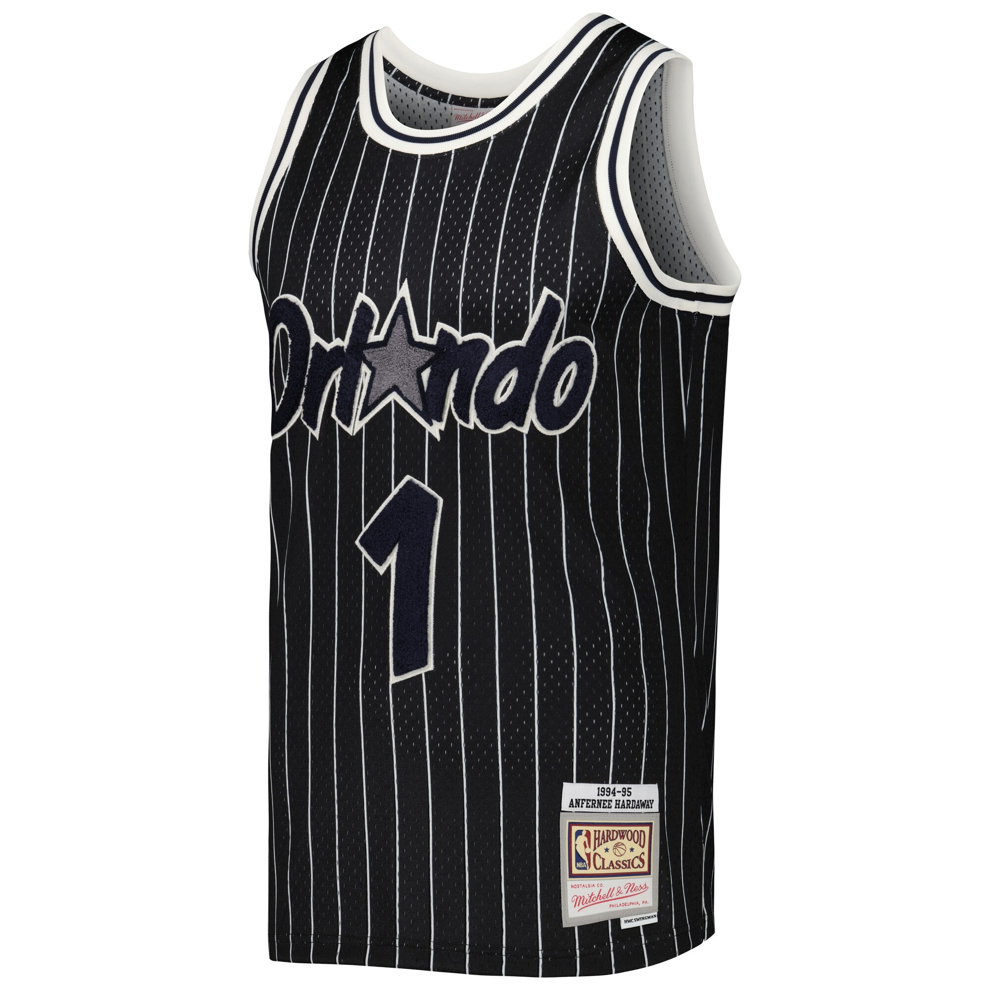 Penny Hardaway Orlando Magic Mitchell & Ness 1994-95 Hardwood Classics Off-Court Swingman Jersey - Black
