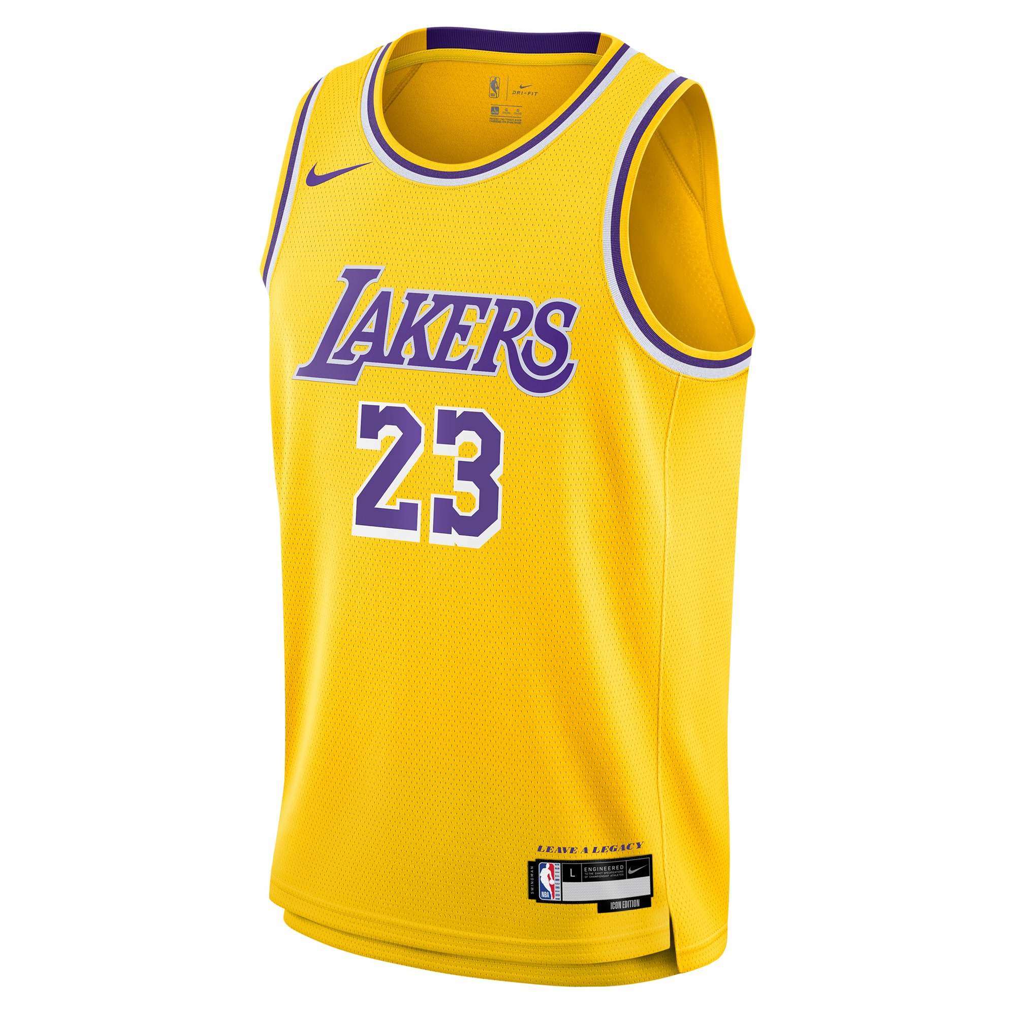 LeBron James Los Angeles Lakers Nike Youth Swingman Jersey - Icon Edition - Gold