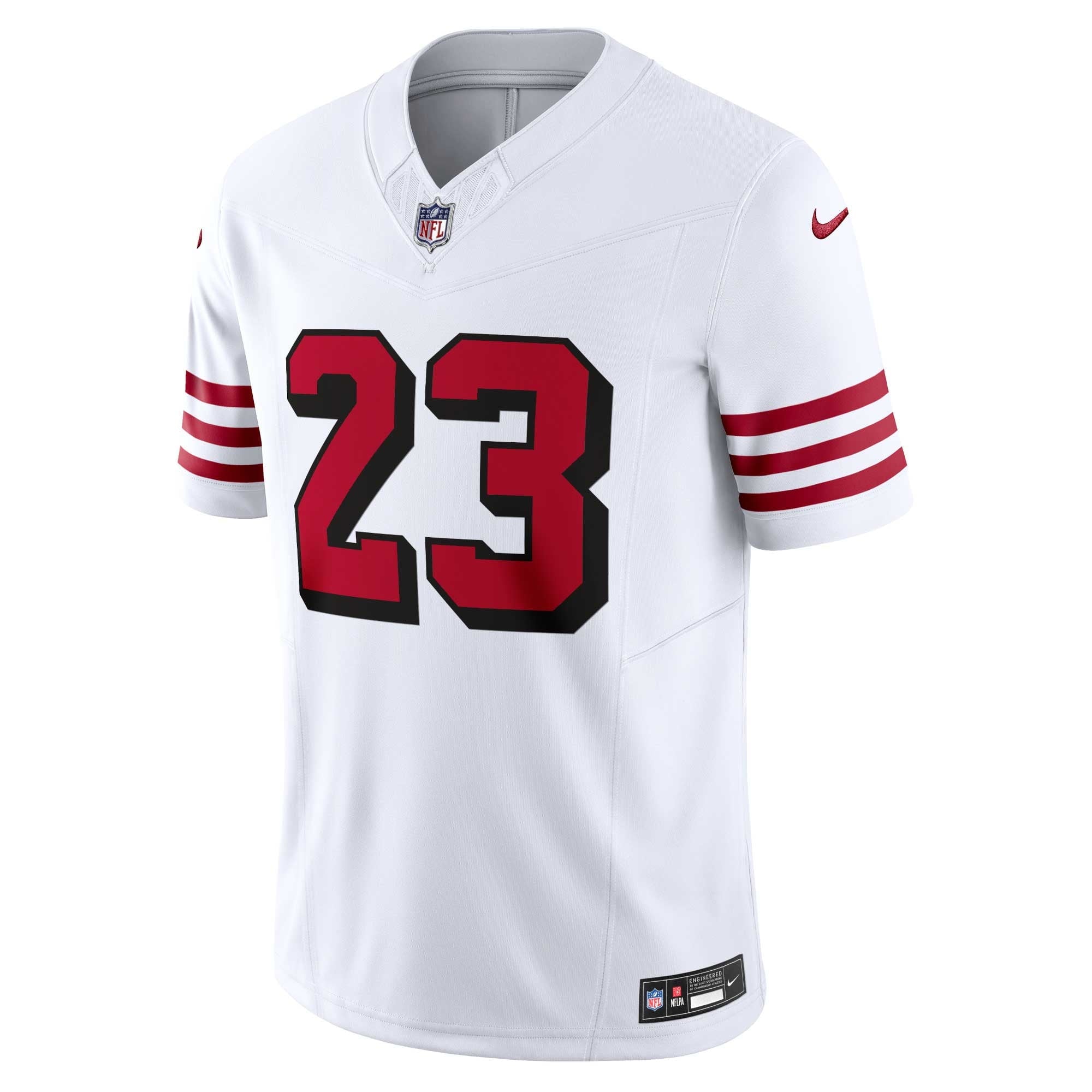 Men's Nike Christian McCaffrey White San Francisco 49ers Alternate Vapor F.U.S.E. Limited Jersey