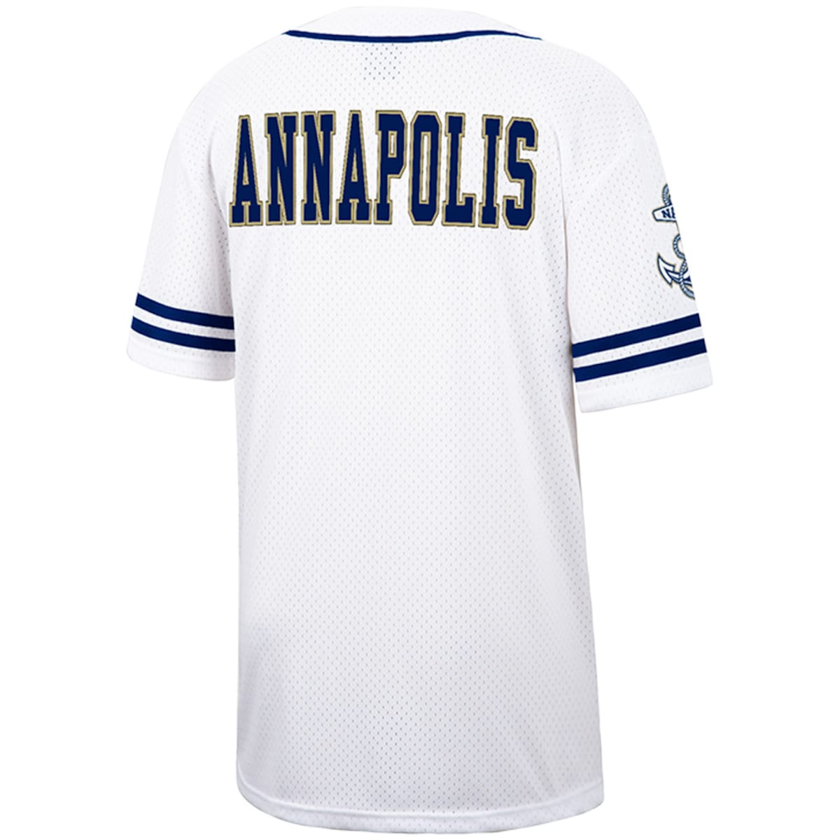 Men's  Colosseum Navy Free Spirited Baseball Jersey - White