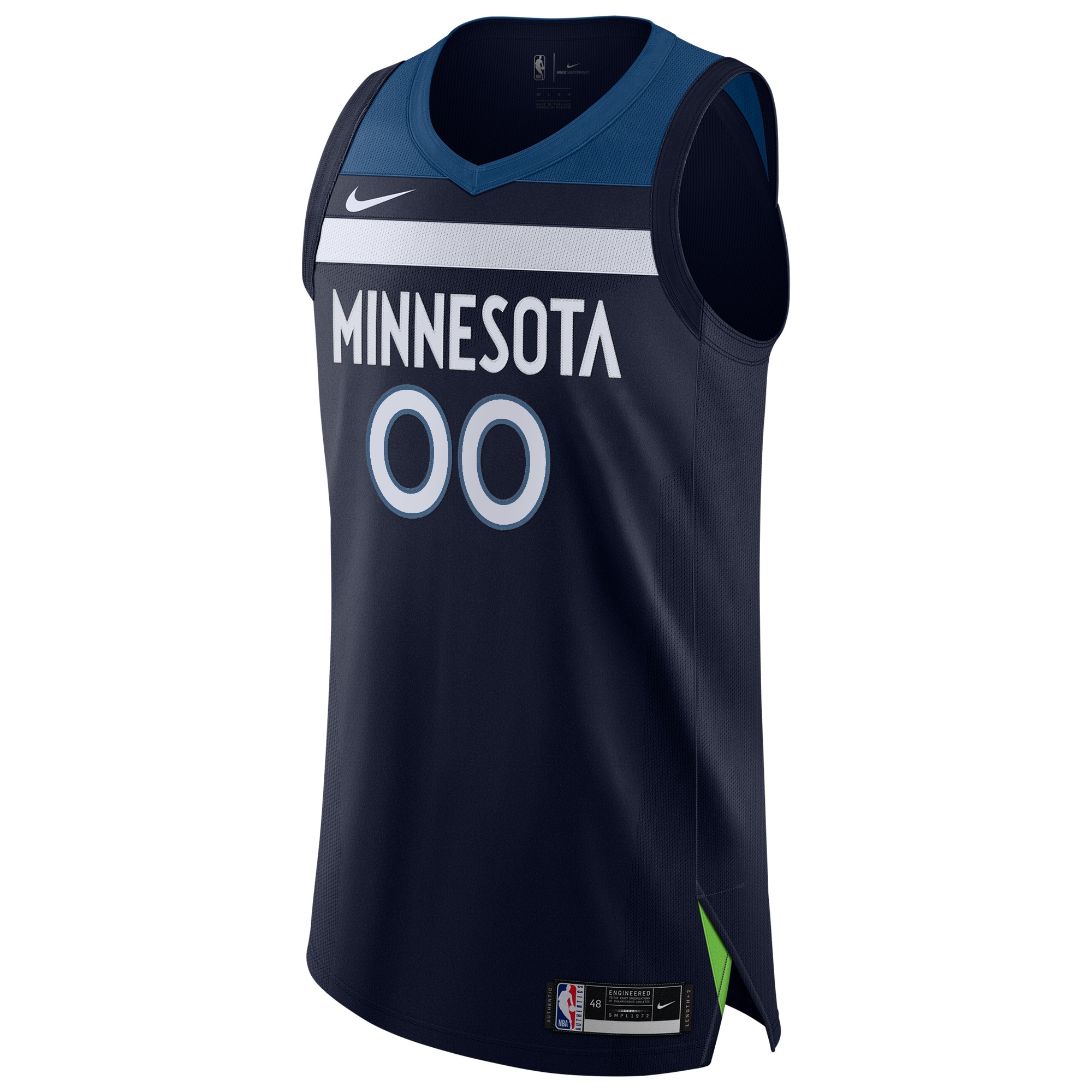 Minnesota Timberwolves Nike Authentic Custom Jersey Navy - Icon Edition