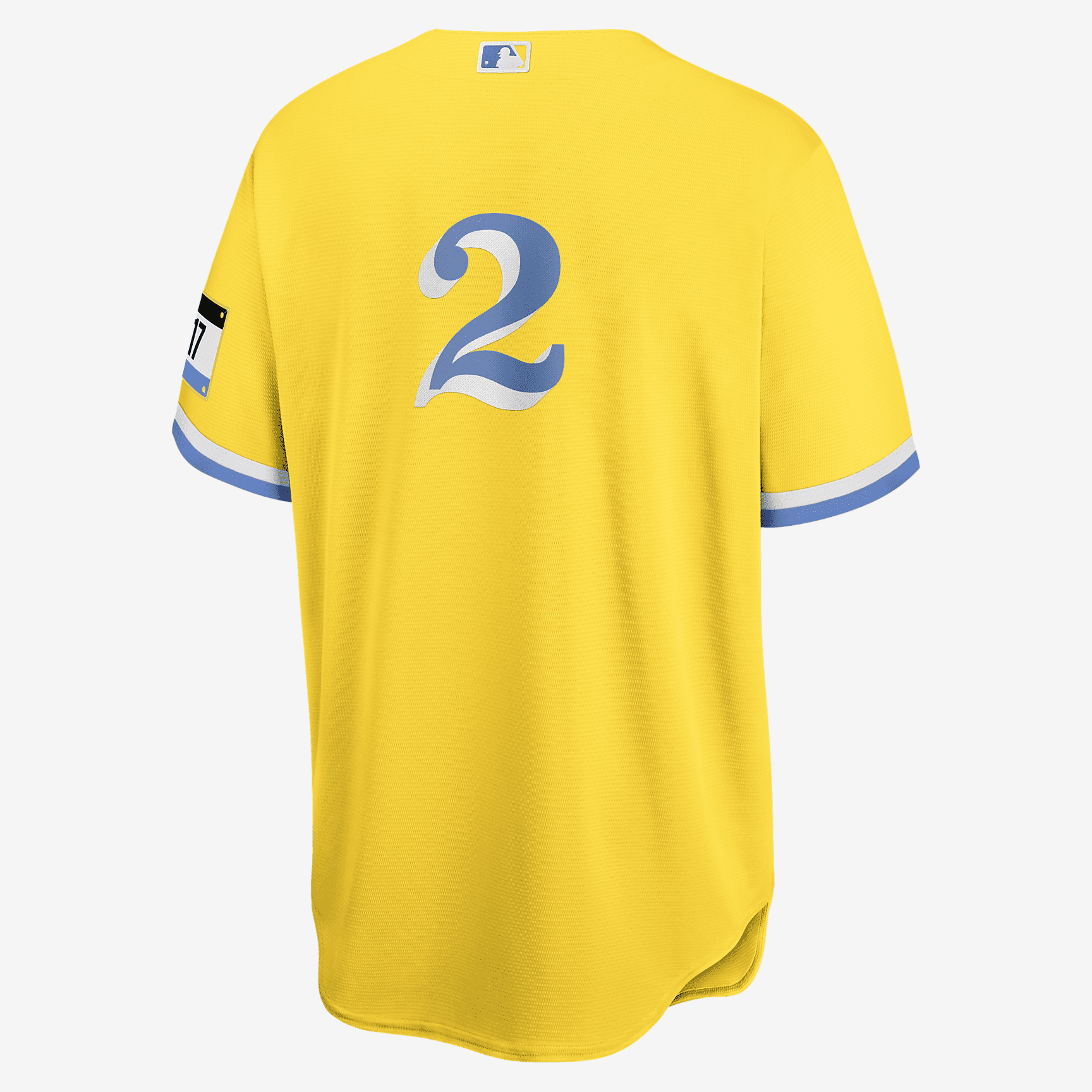 MLB Boston Red Sox City Connect (Xander Bogaerts) Men's Replica Baseball Jersey - Gold/Light Blue