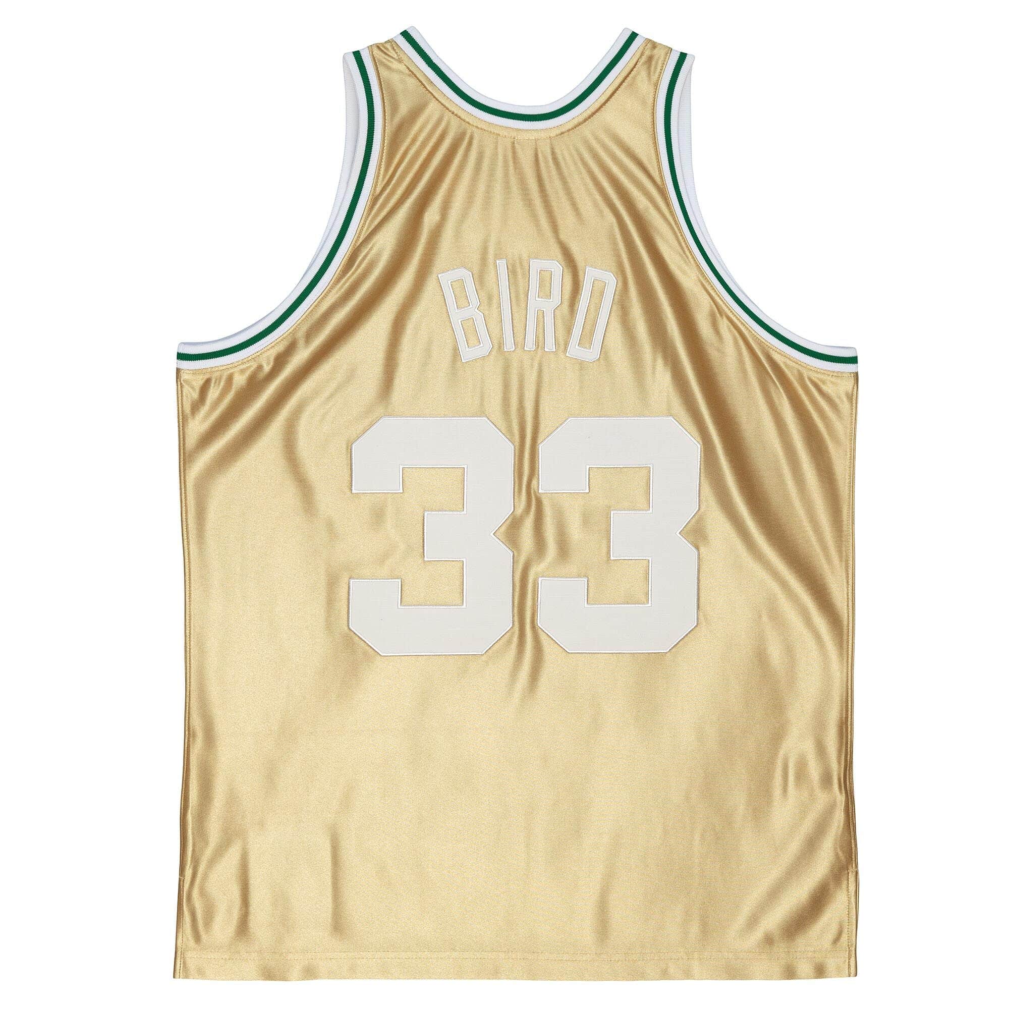 75th Anniversary Gold Swingman Larry Bird Boston Celtics 1985-86 Jersey