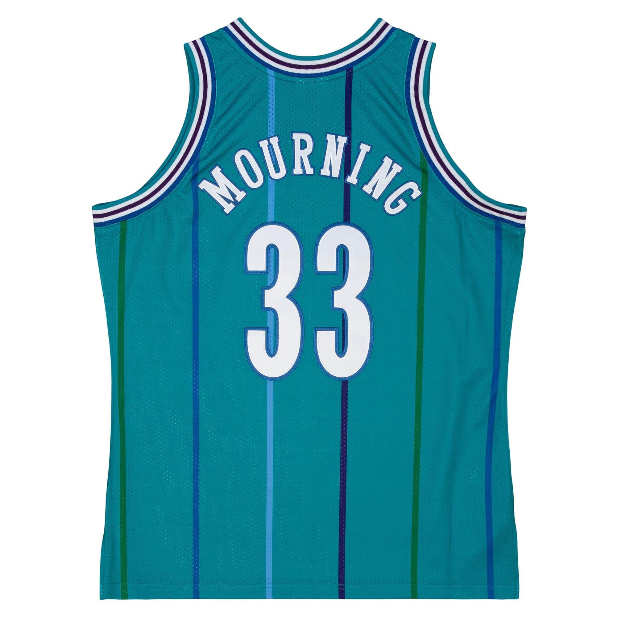 Authentic Alonzo Mourning Charlotte Hornets Road 1992-93 Jersey