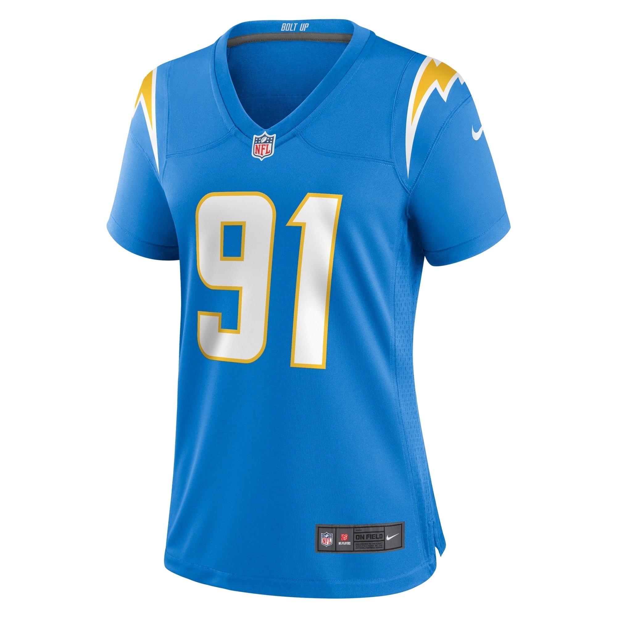 Women's Nike Christopher Hinton Powder Blue Los Angeles Chargers Home Game Player Jersey