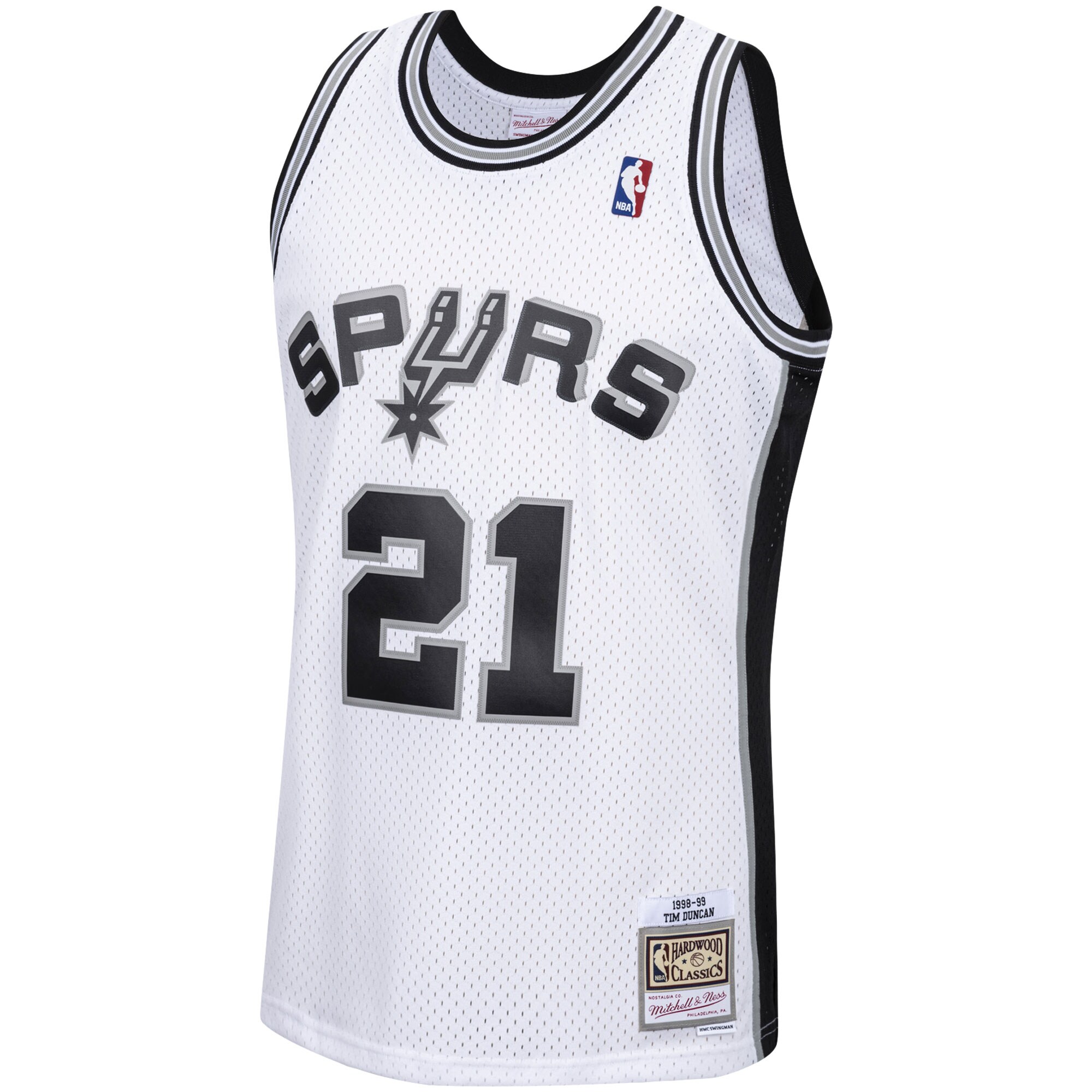Tim Duncan San Antonio Spurs Mitchell & Ness Hardwood Classics Swingman Jersey - White