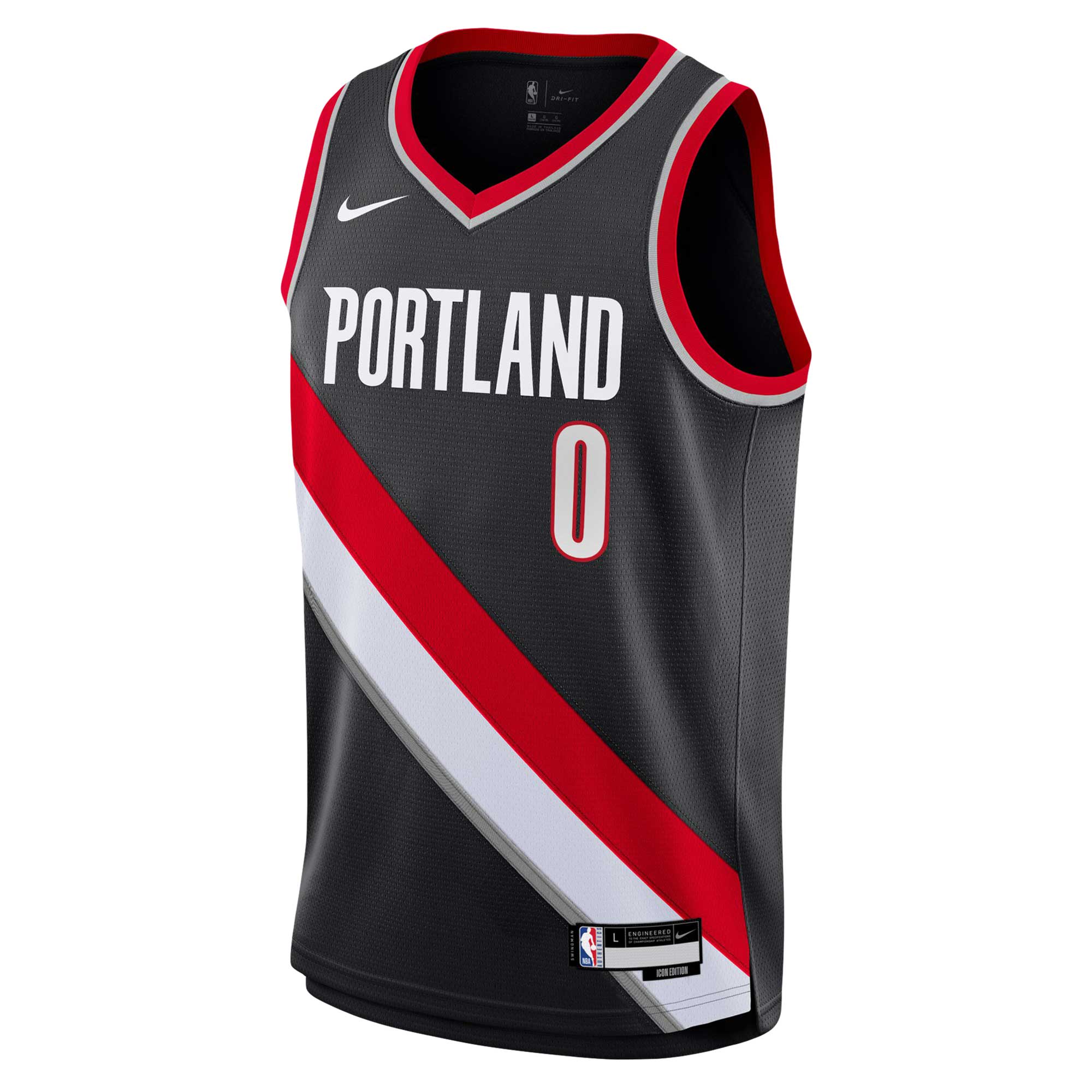 Damian Lillard Portland Trail Blazers Nike Youth Swingman Jersey - Icon Edition - Black