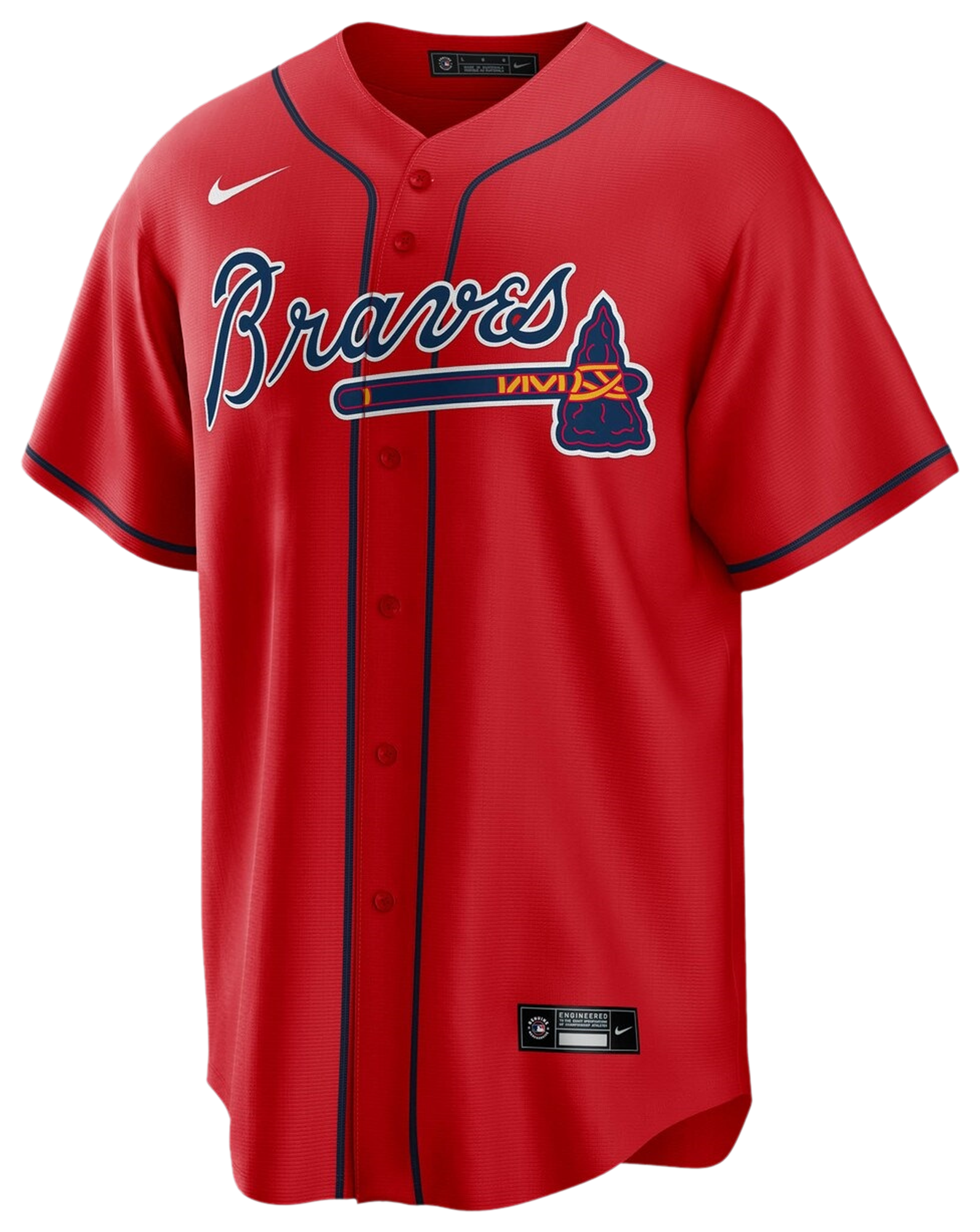 Men's Acuna Jr Ronald Nike Braves Replica Player Jersey - Red