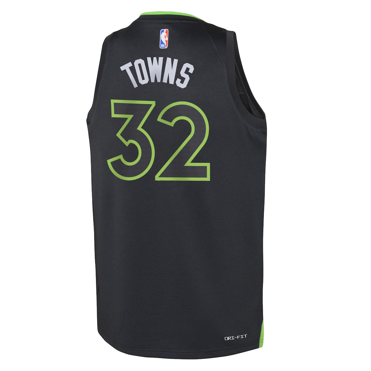 Boys' Grade School Karl-Anthony Towns Jordans Timberwolves Swingman Jersey Statement Edition - Black