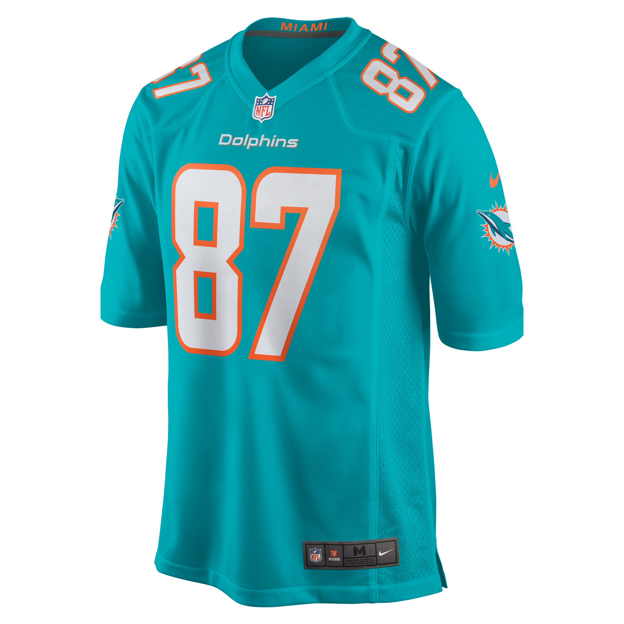 DaeSean Hamilton Miami Dolphins Nike Home Game Player Jersey - Aqua