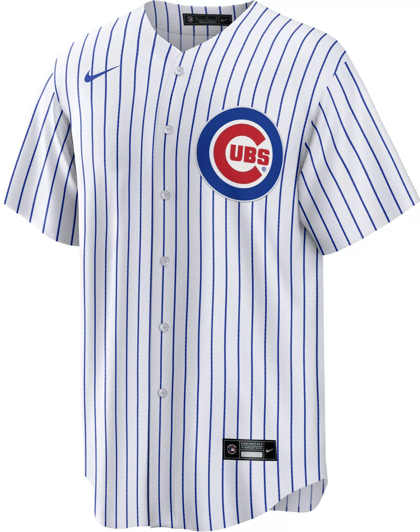 Men's Nico Hoerner Chicago Cubs White Home Replica Jersey