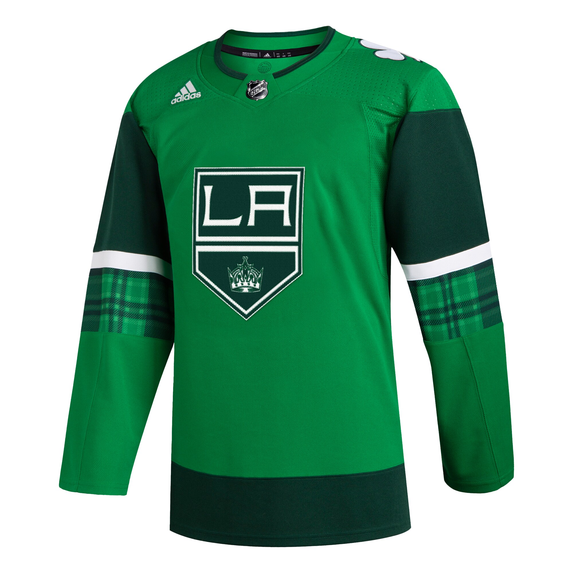 Los Angeles Kings adidas 2023 St. Patrick's Day Primegreen Authentic Jersey - Kelly Green
