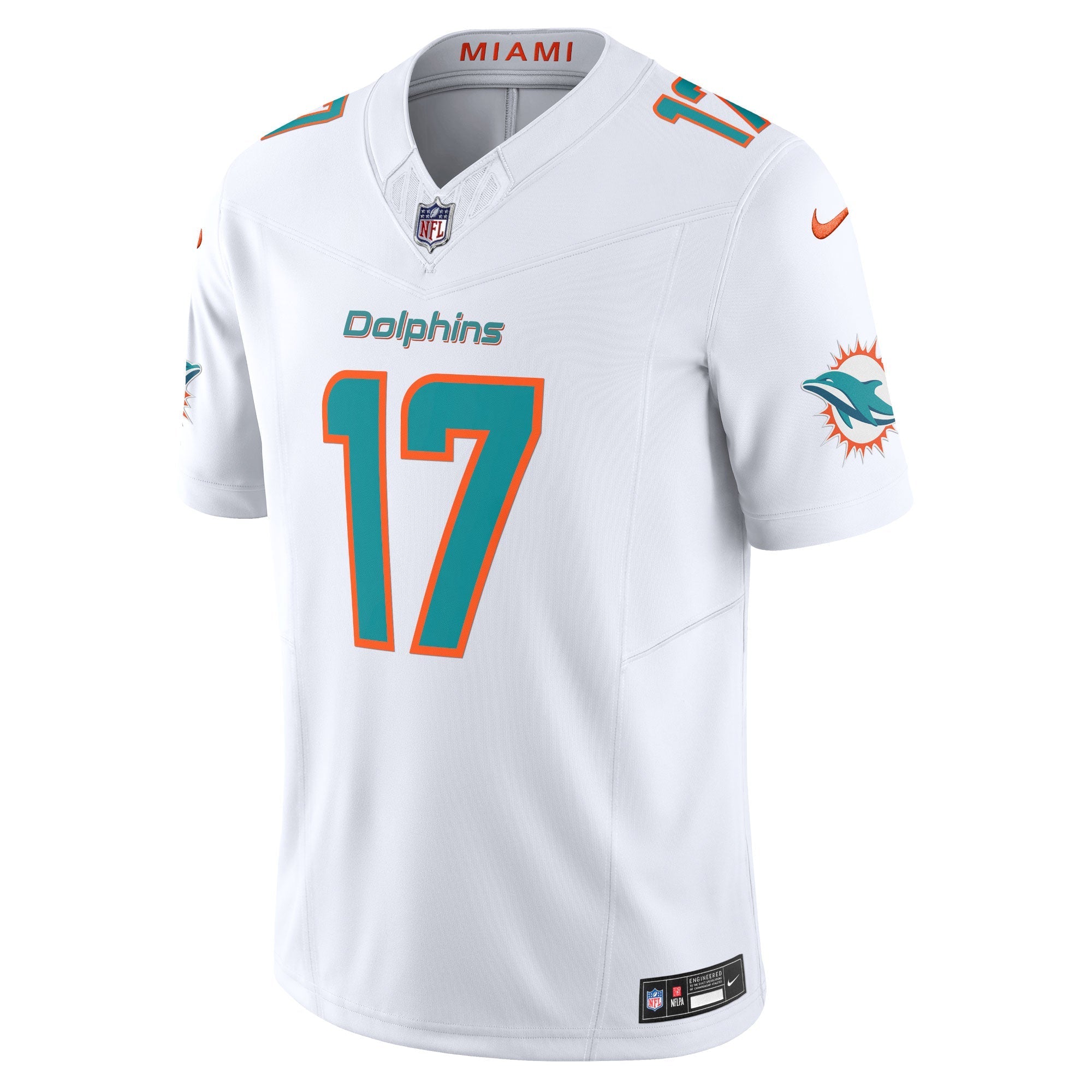 Men's Nike Jaylen Waddle White Miami Dolphins Vapor F.U.S.E. Limited Jersey