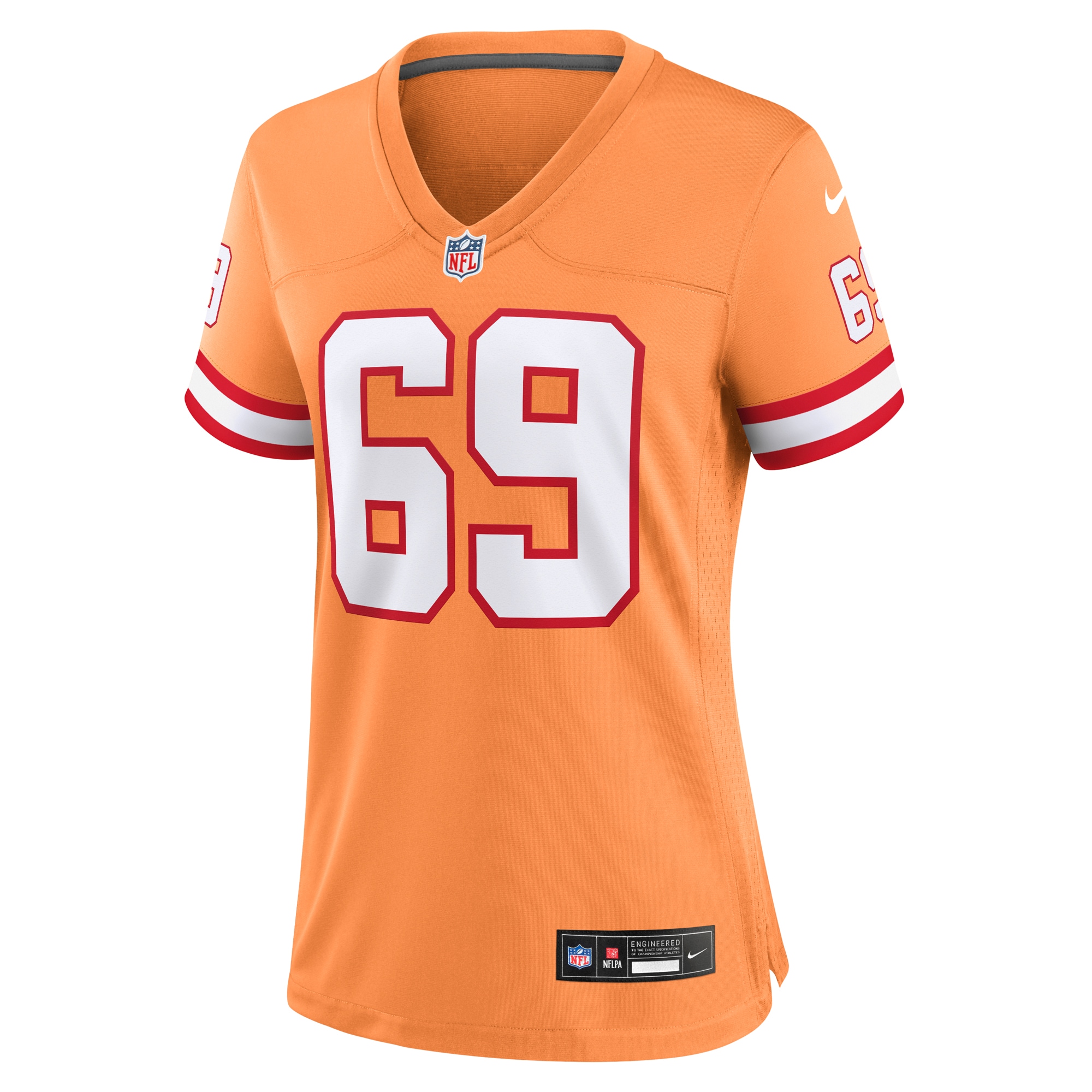 Cody Mauch Tampa Bay Buccaneers Nike Women's Throwback Game Jersey - Orange