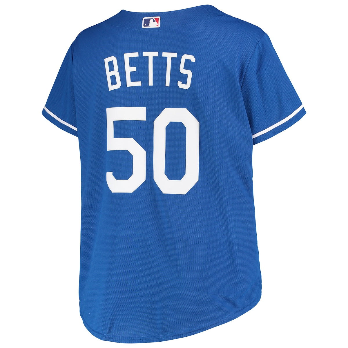 Women's Mookie Betts Profile Dodgers Plus Size Replica Jersey - Blue