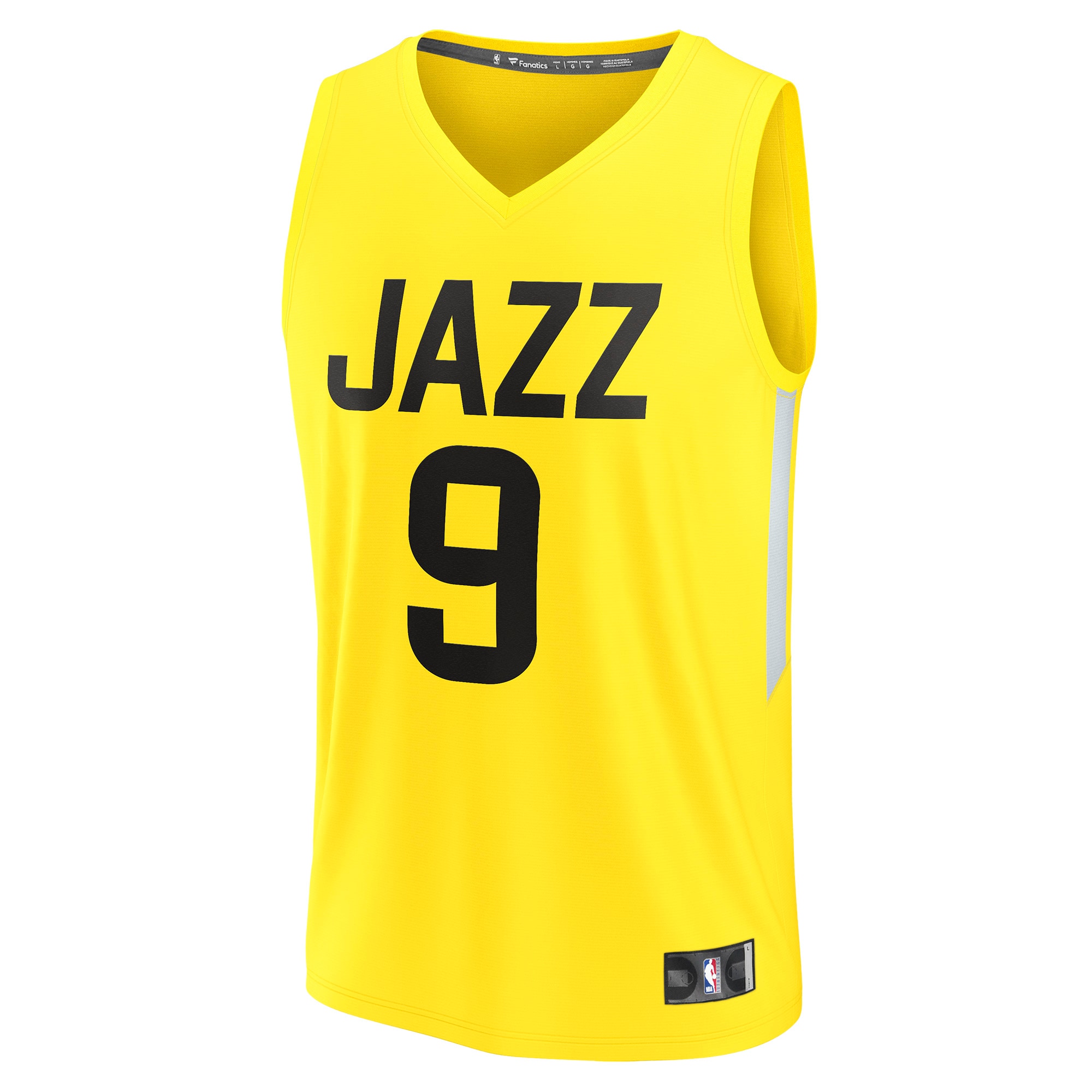 Leandro Bolmaro Utah Jazz Fanatics Branded 2022/23 Fast Break Replica Player Jersey - Icon Edition - Yellow
