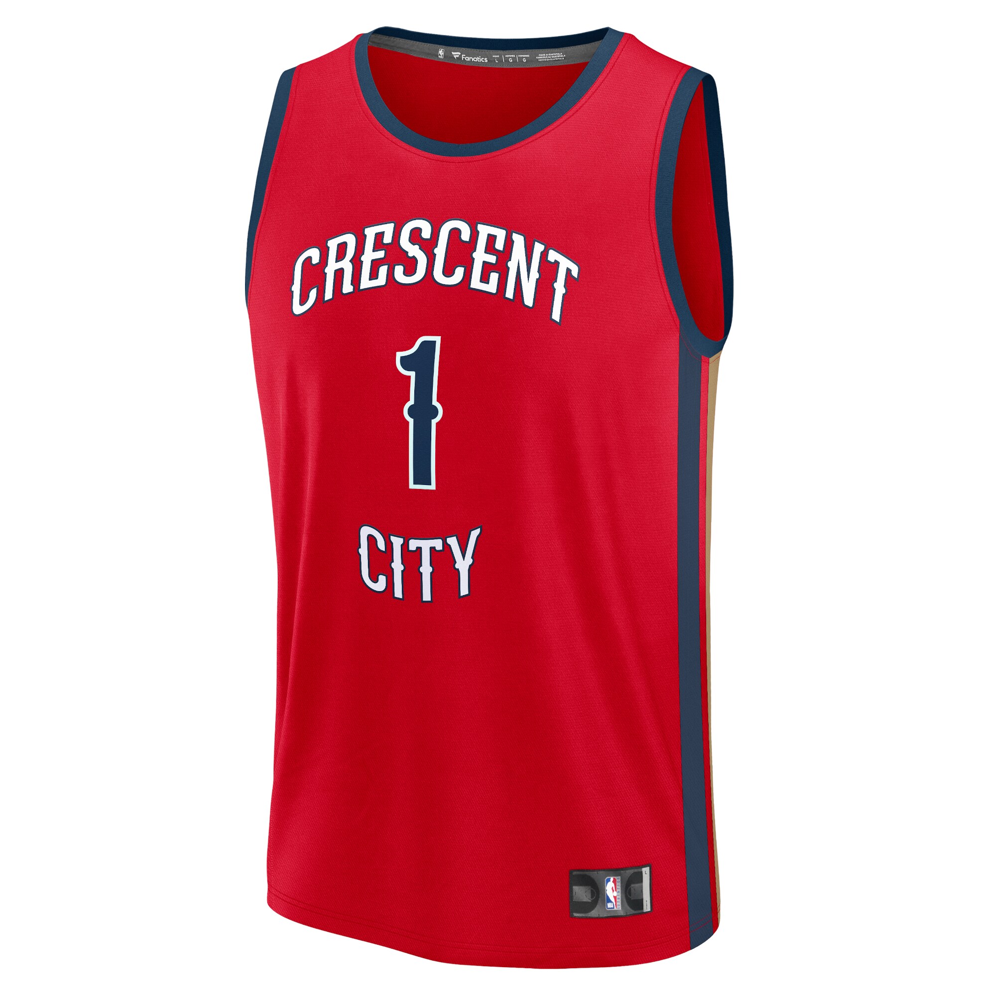Zion Williamson New Orleans Pelicans Fanatics Branded Youth Fast Break Player Jersey - Statement Edition - Red