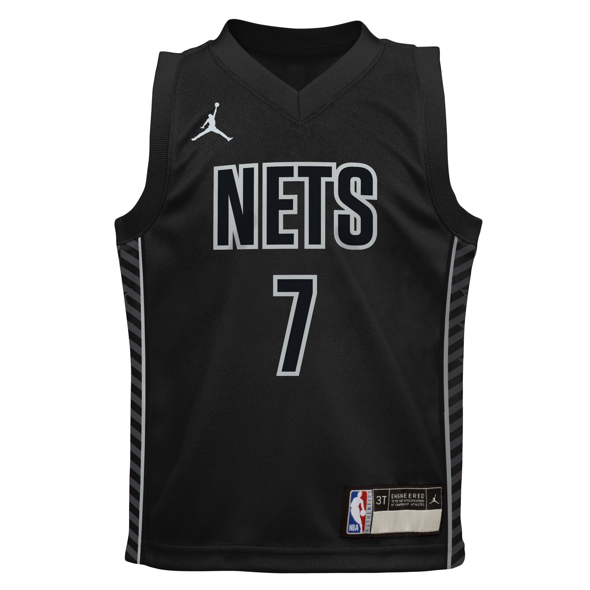 Kevin Durant Brooklyn Nets Jordans Brand Preschool 2022/23 Statement Edition Jersey - Black