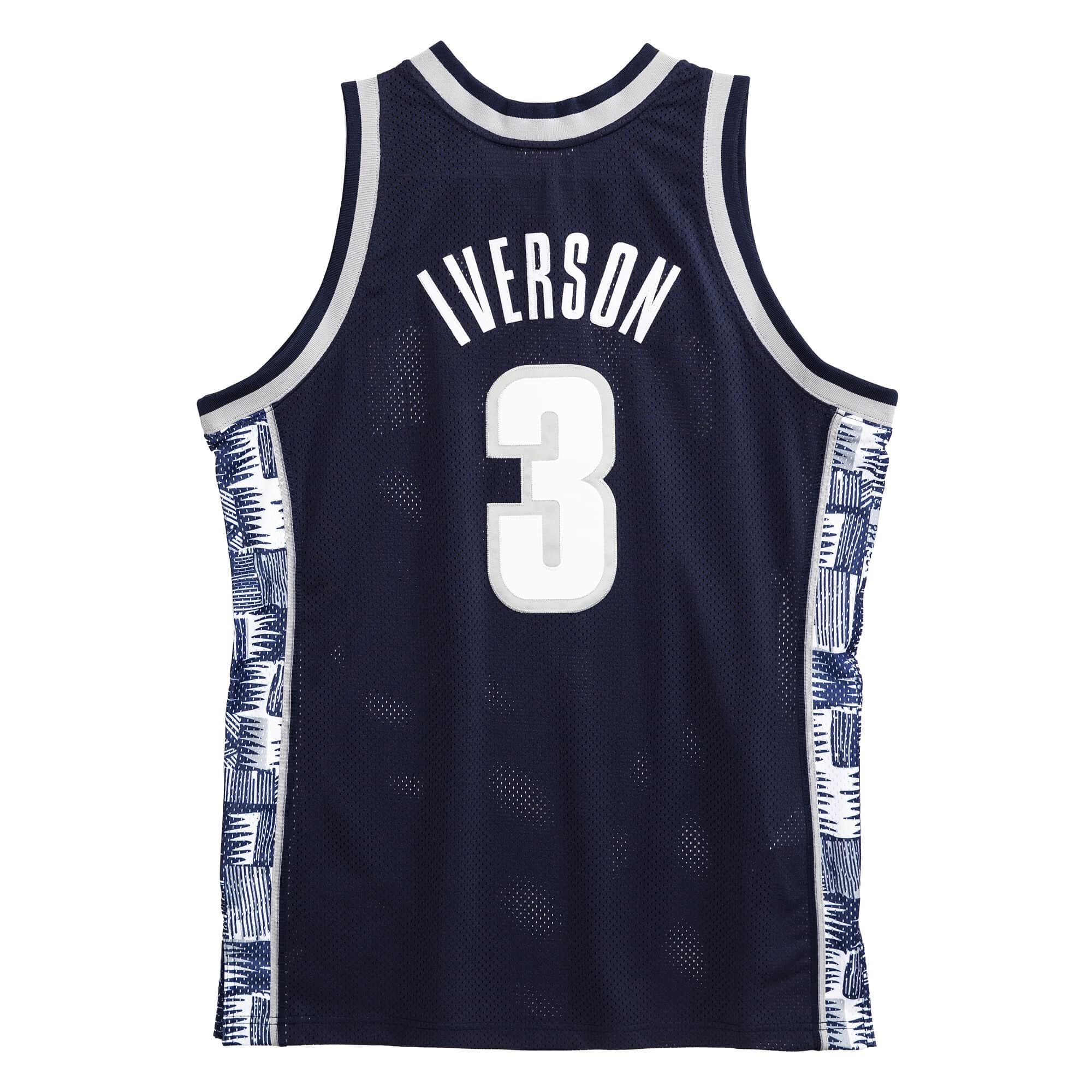 Authentic Jersey Georgetown University 1995-96 Allen Iverson