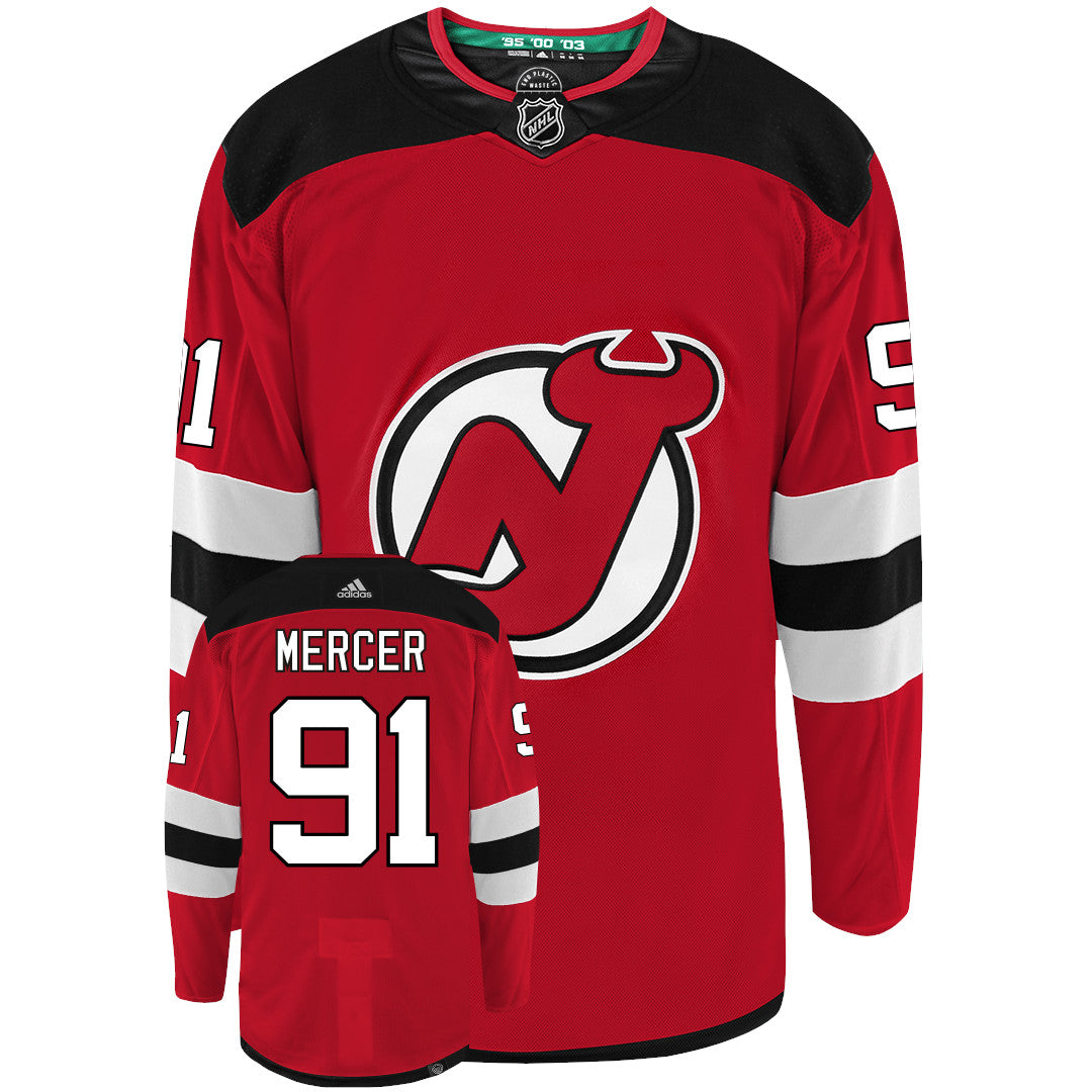 Dawson Mercer New Jersey Devils Adidas Primegreen Authentic NHL Hockey Jersey