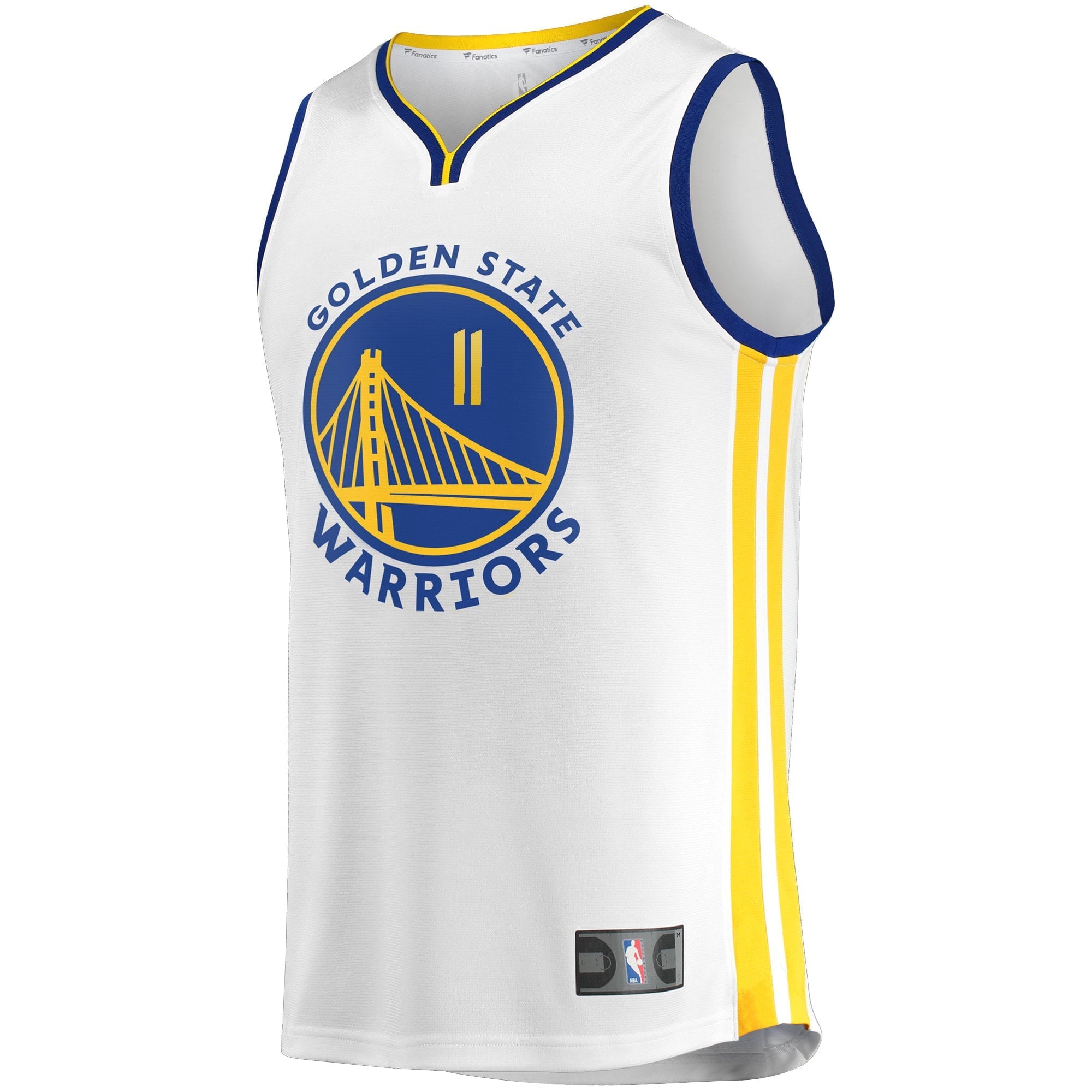 Men's Fanatics Branded Klay Thompson White Golden State Warriors 2022/23 Fast Break Replica Player Jersey - Association
