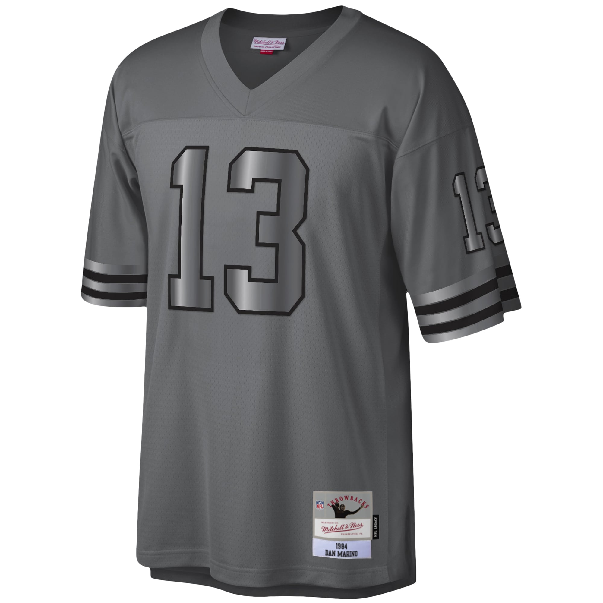 Dan Marino Miami Dolphins Mitchell & Ness 1984 Retired Player Metal Legacy Jersey - Charcoal