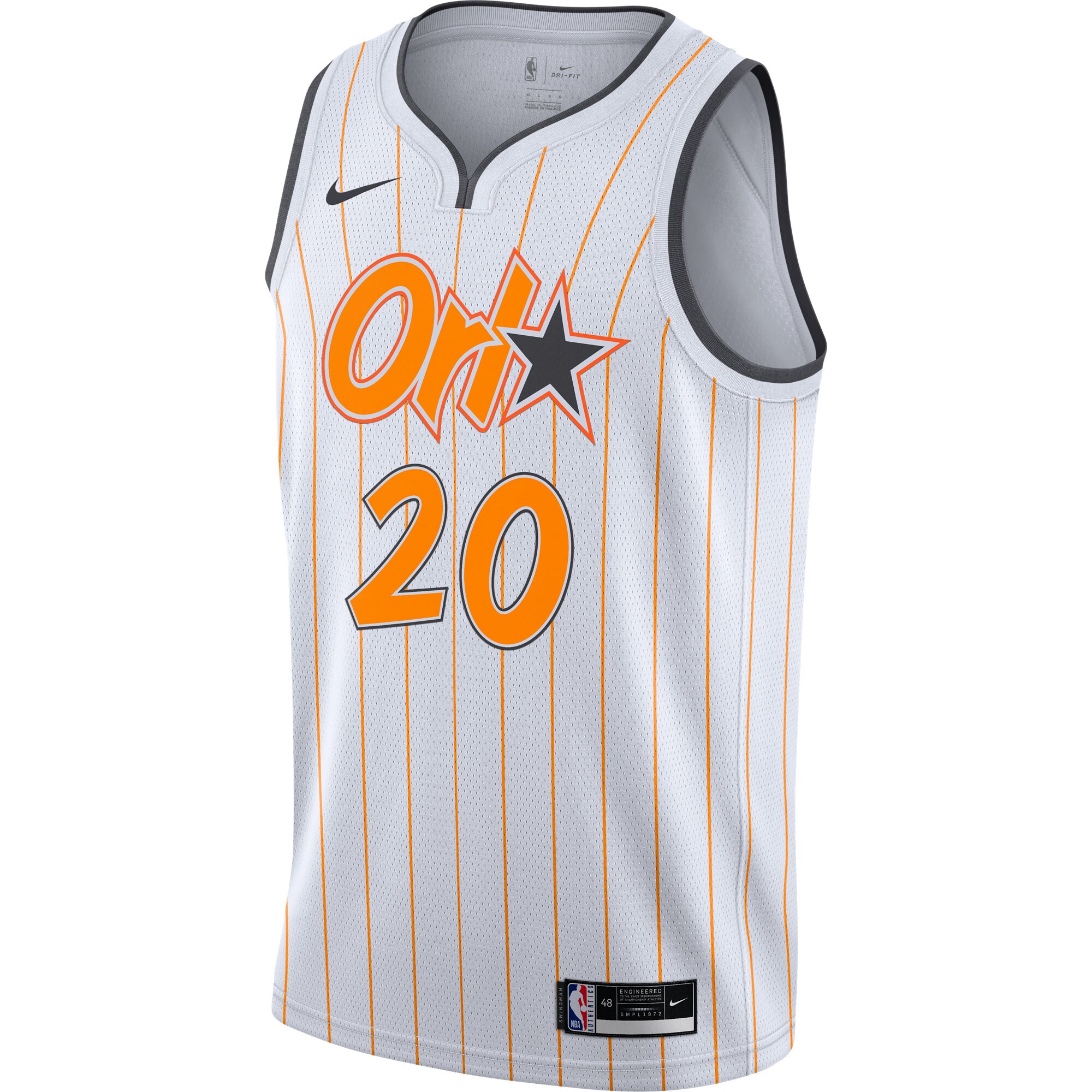 Markelle Fultz Orlando Magic Nike Youth 2020/21 Swingman Jersey White - City Edition