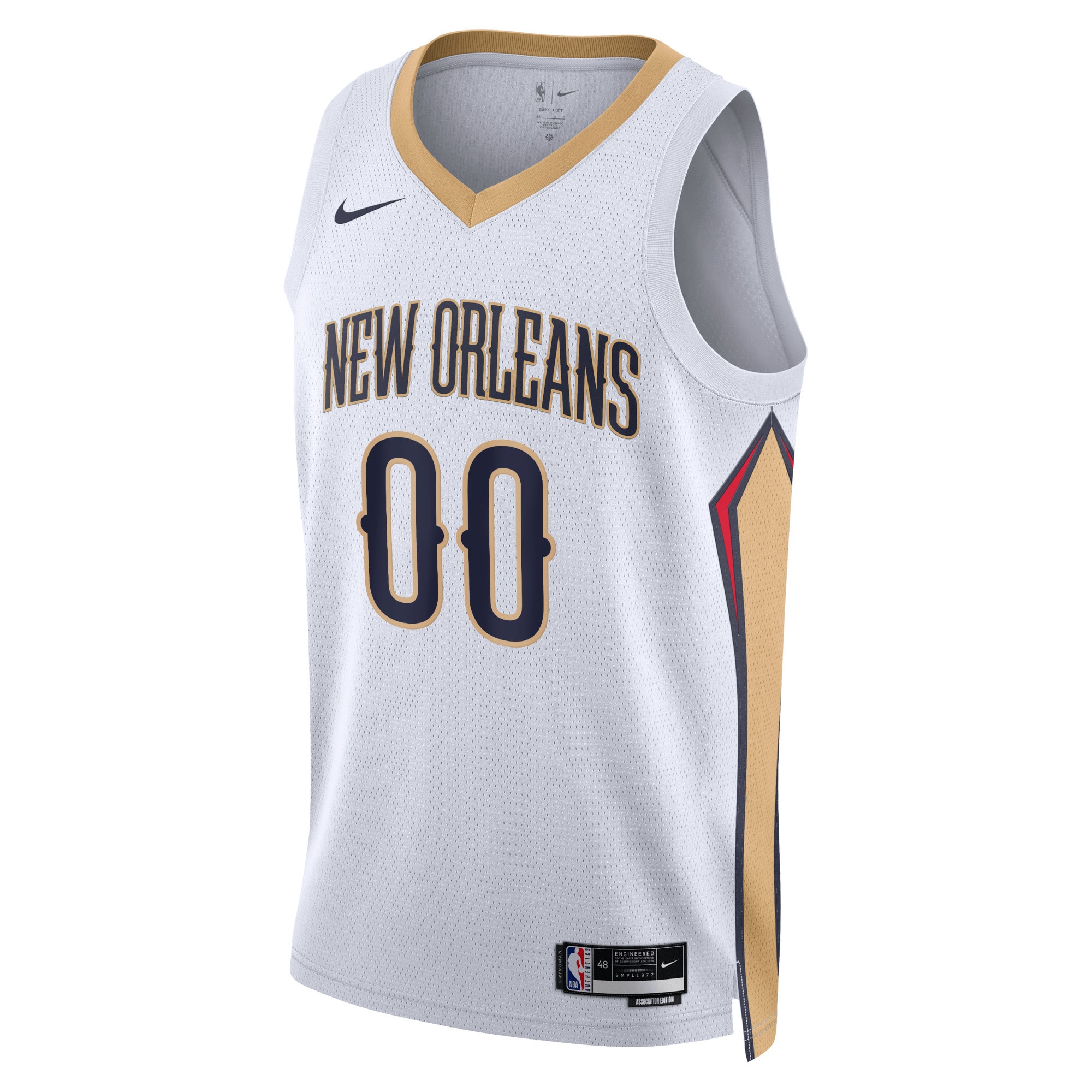 New Orleans Pelicans Nike Unisex Swingman Custom Jersey White - Icon Edition