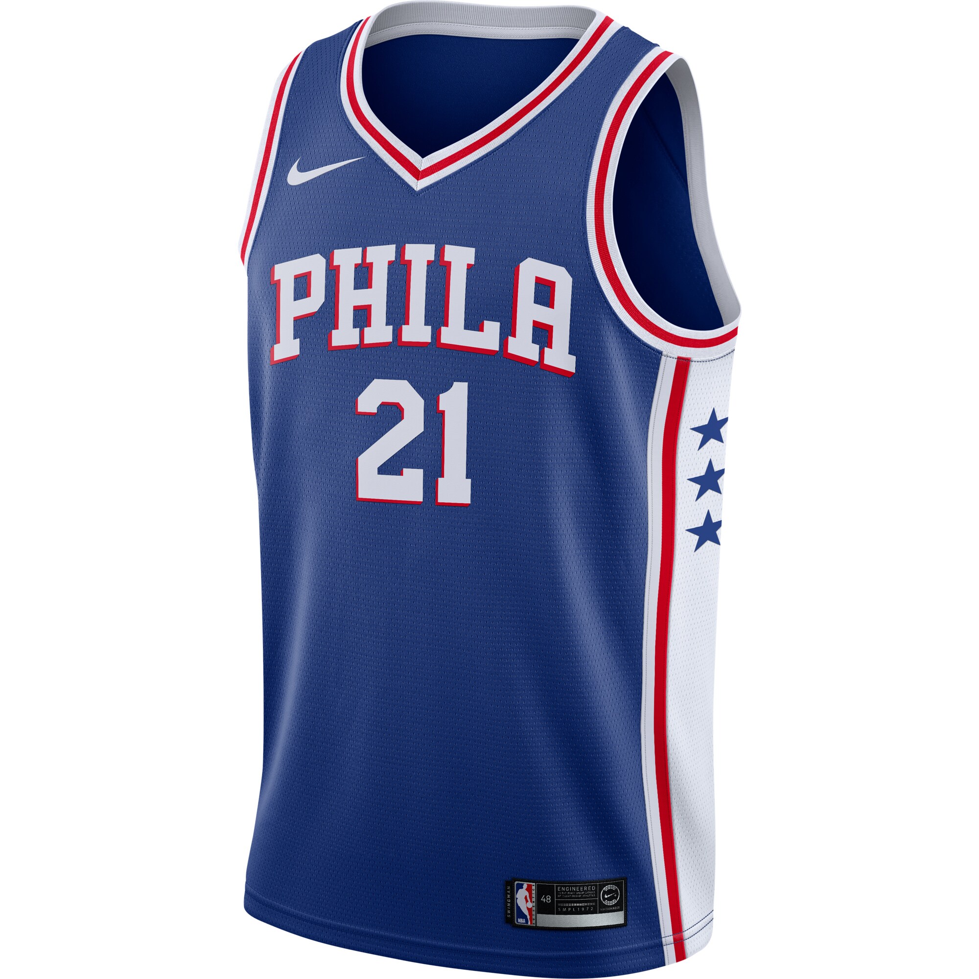 Joel Embiid Philadelphia 76ers Nike Swingman Jersey Royal - Icon Edition