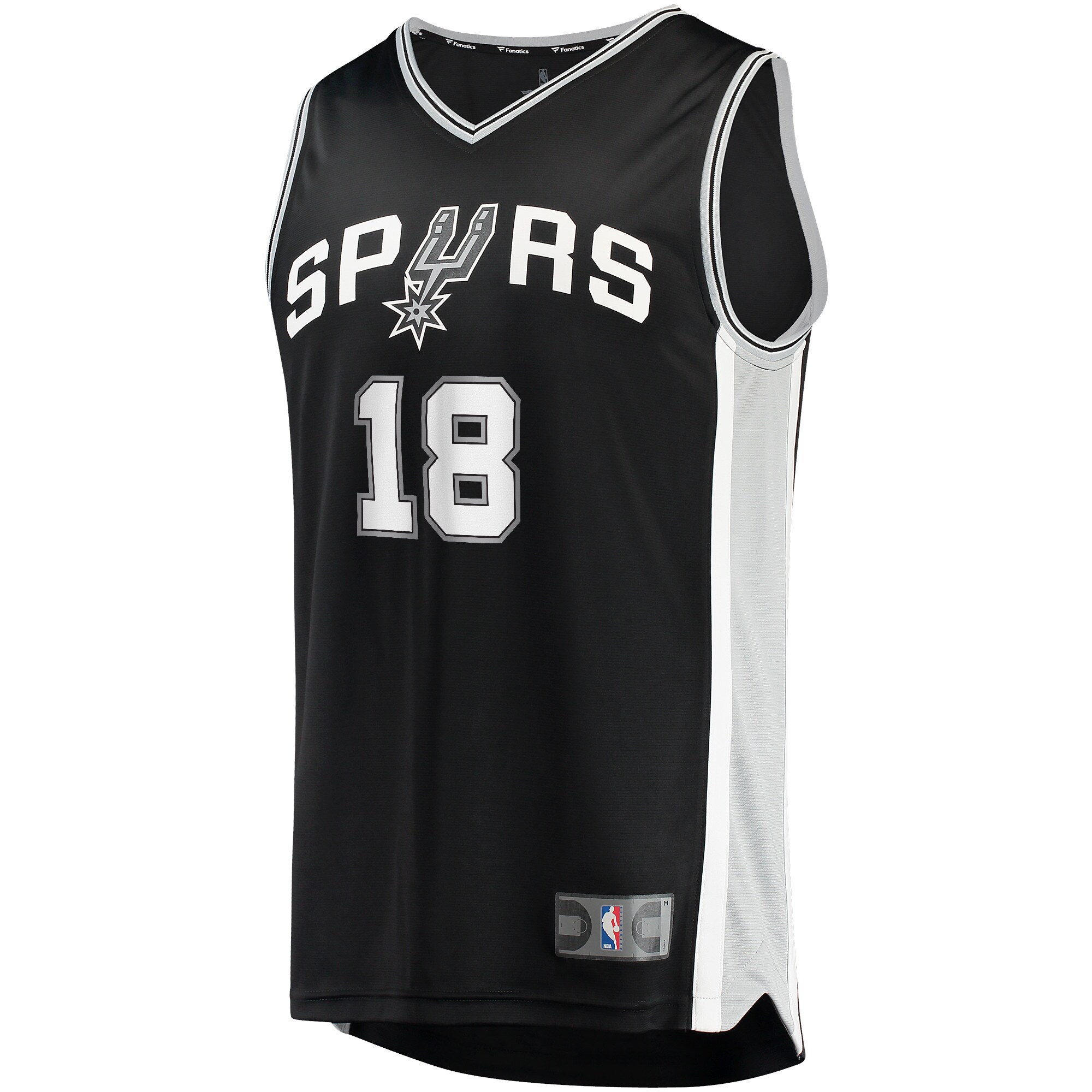 Devontae Cacok San Antonio Spurs Fanatics Branded 2021/22 Fast Break Replica Jersey - Icon Edition - Black