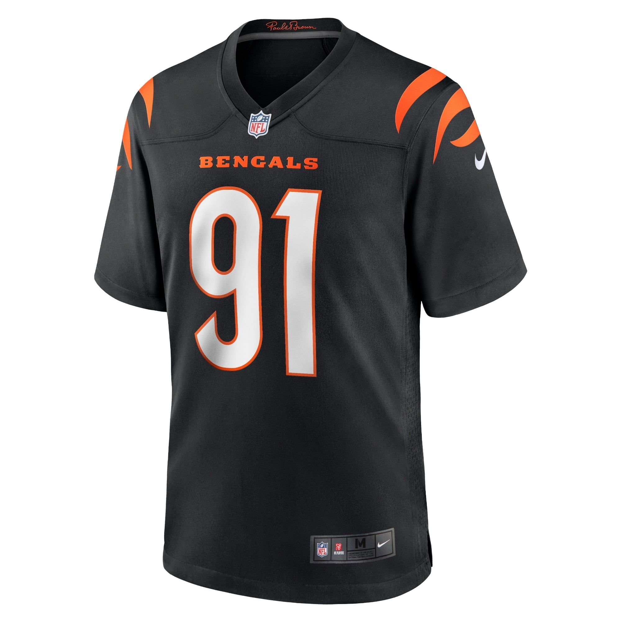 Men's Nike Trey Hendrickson Black Cincinnati Bengals Team Game Jersey